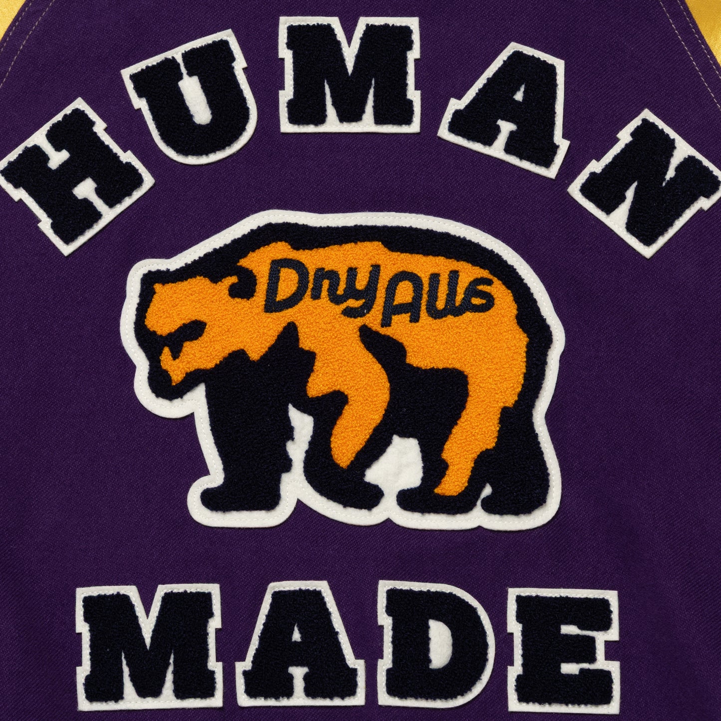 HUMAN MADE SATIN VARSITY JACKET PP-E