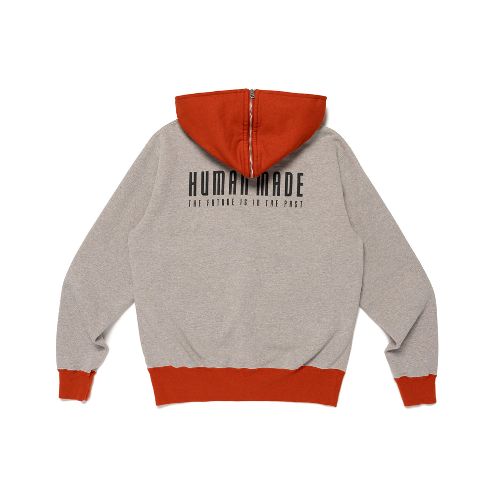 HUMAN MADE HALF-ZIP HOODIE GY-B