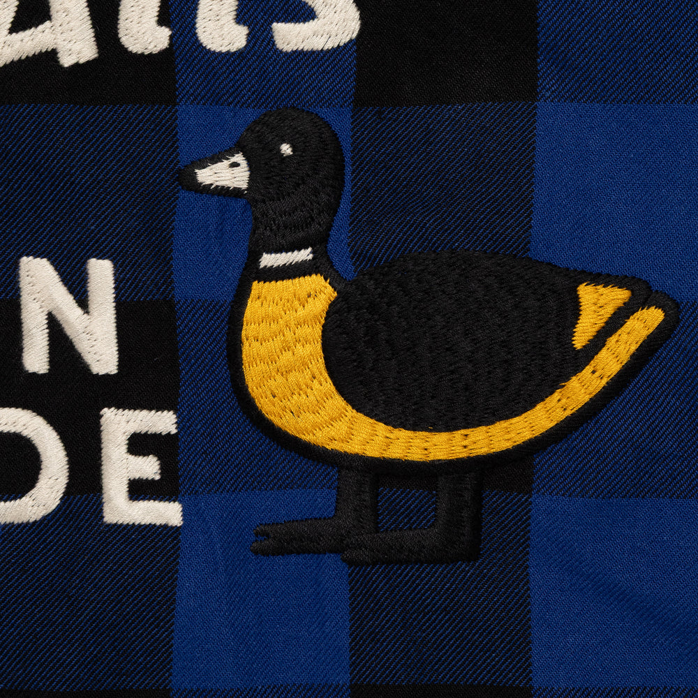 HUMAN MADE HM31-SH-009 CHECK HALF-ZIP SHIRT 1-F