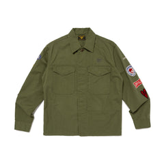 全国送料無料・イイ店 HUMAN MADE PATCHED MILITARY SHIRT – HUMAN MADE Inc. ジャケット・アウター