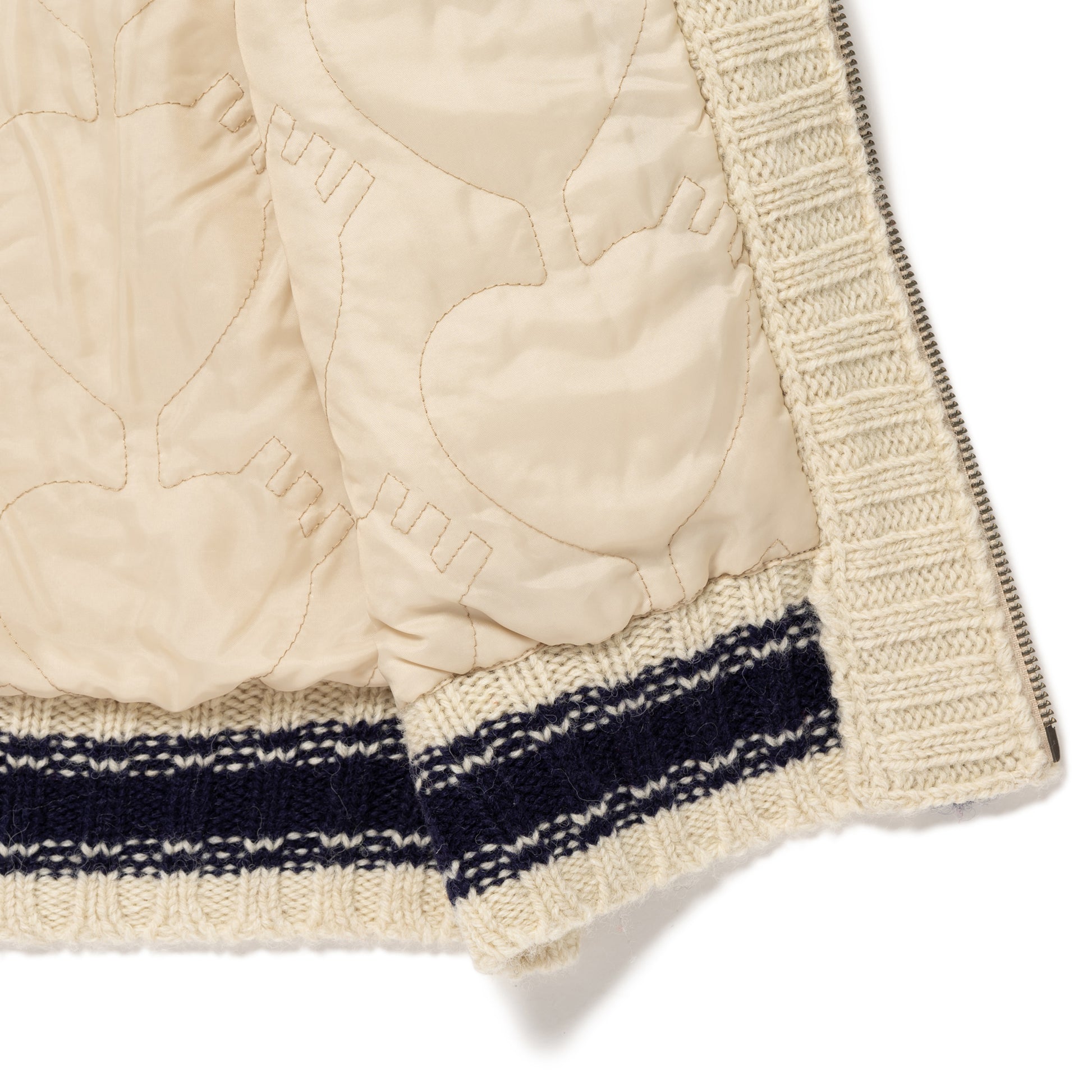 HUMAN MADE ZIP-UP KNIT JACKET WH-H