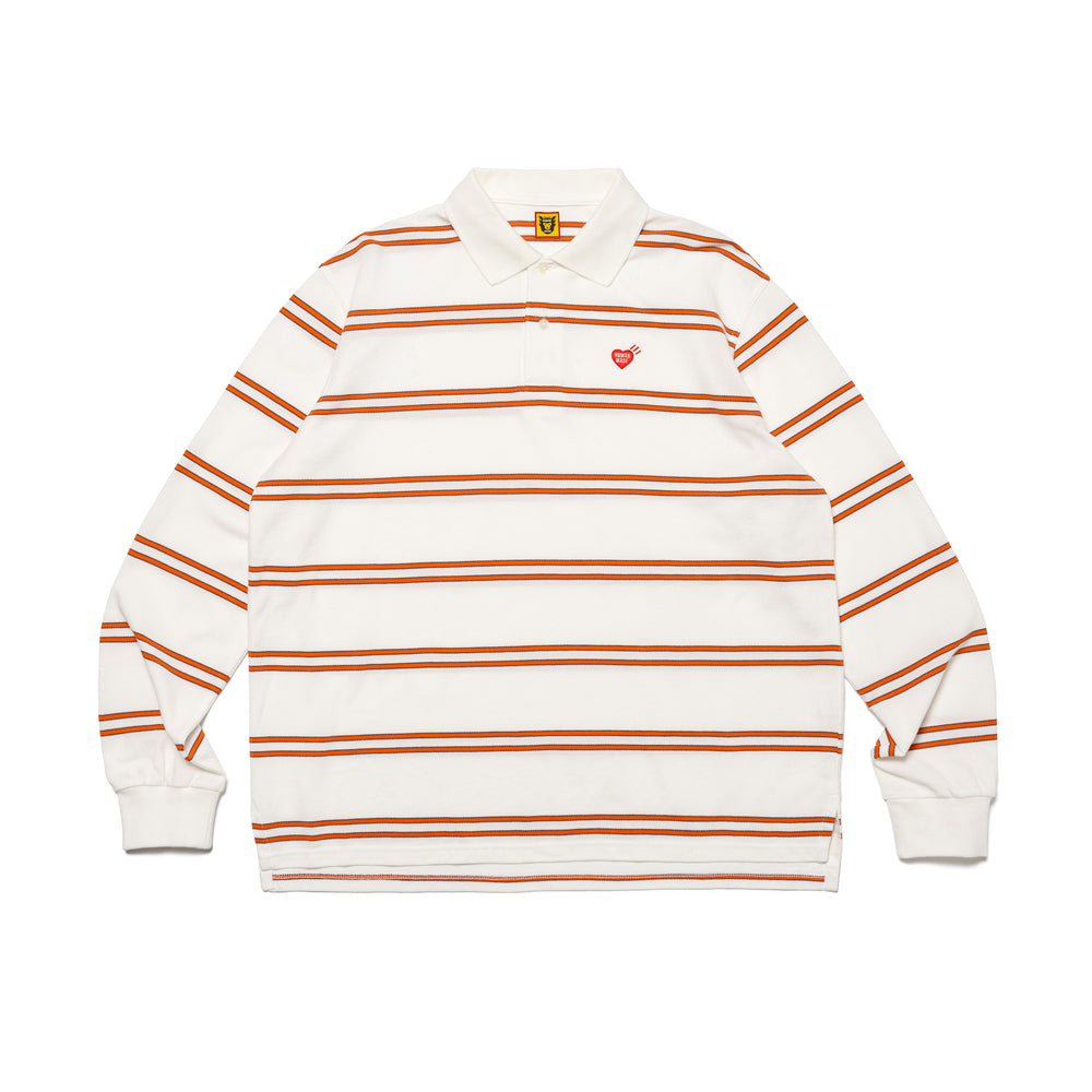 HUMAN MADE L/S POLO SHIRT WH-A