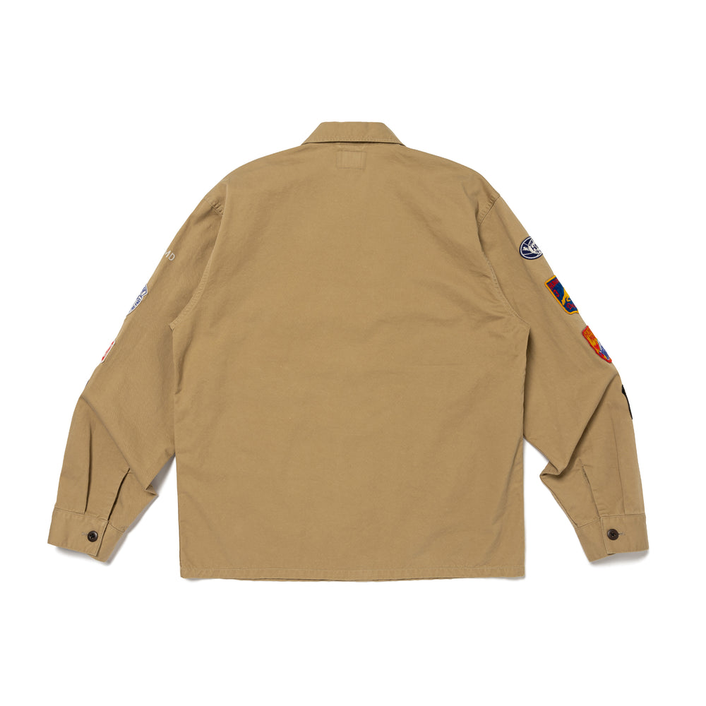 HUMAN MADE PATCHED MILITARY SHIRT BG-B