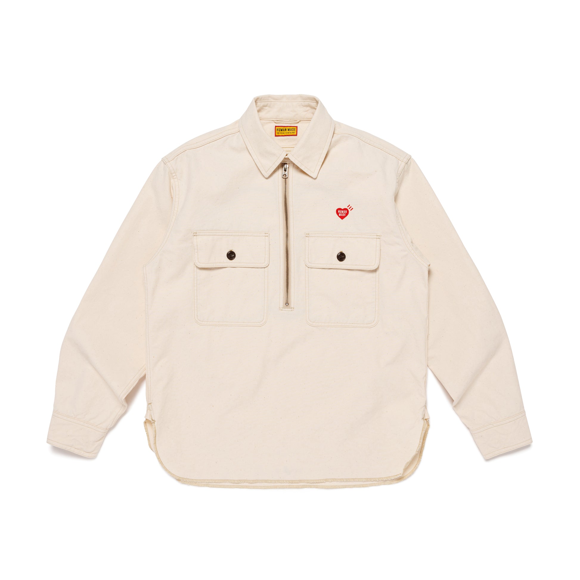 HUMAN MADE ZIP-UP WORK SHIRT 1-A