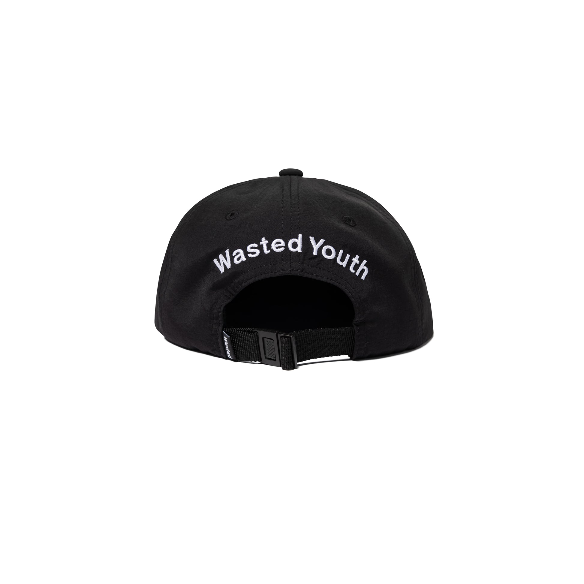 WASTED YOUTH NYLON 6 PANEL CAP BK-D