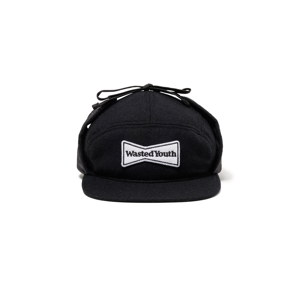 WASTED YOUTH EARFLAP CAP BK-C