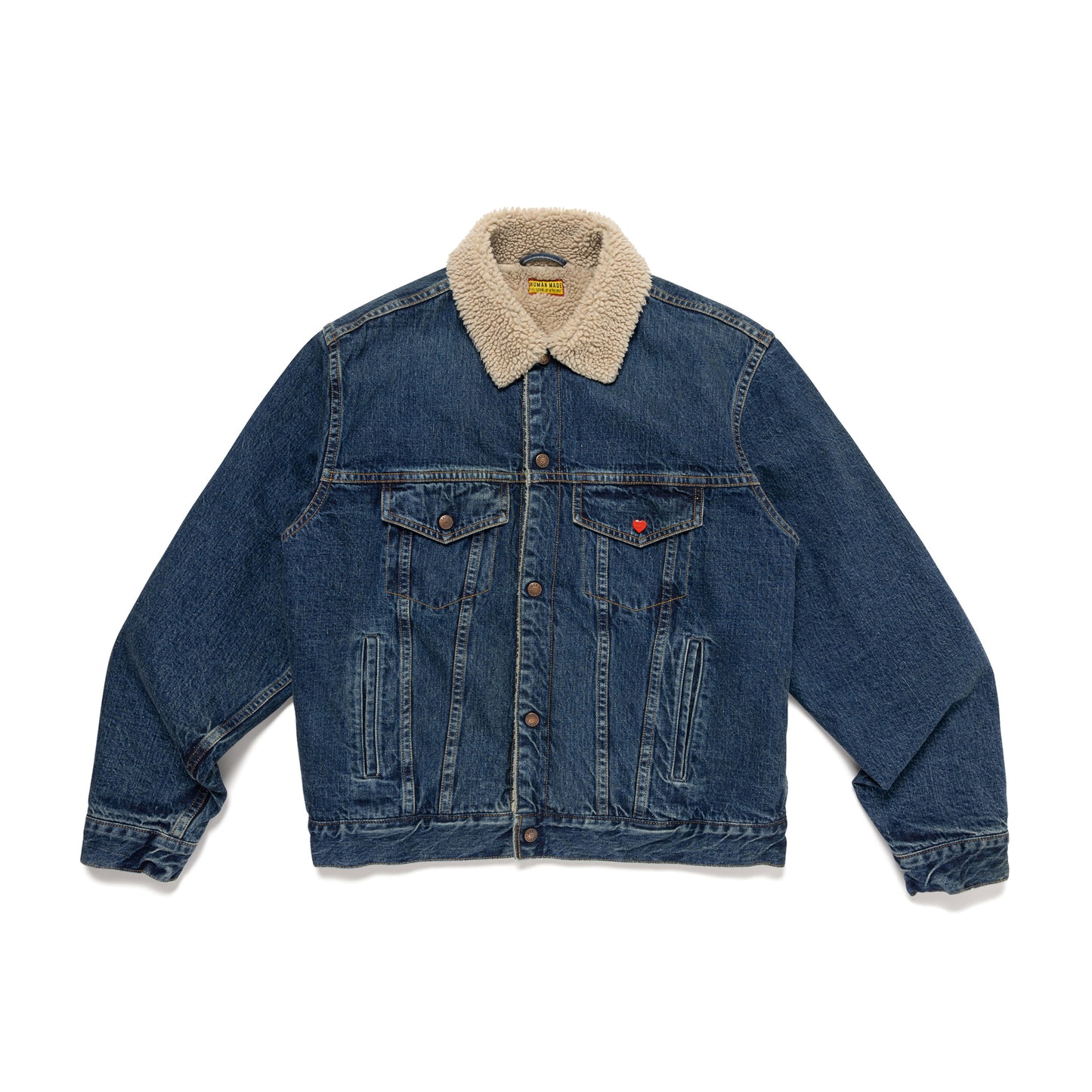 HUMAN MADE BOA LINED DENIM JACKET IN-A