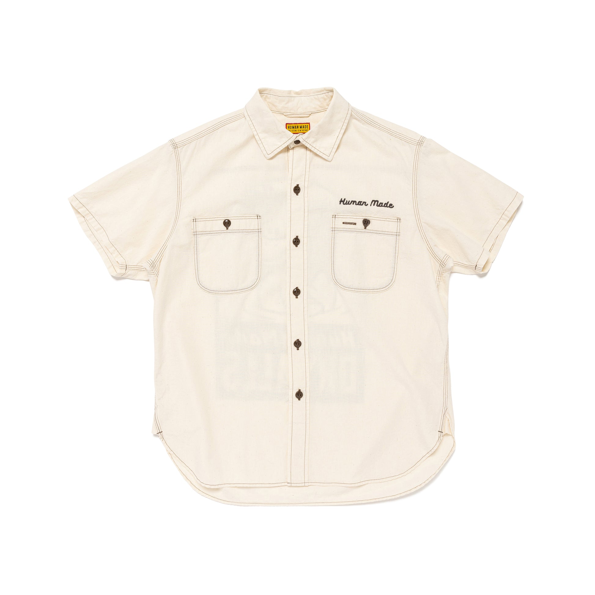 HUMAN MADE CHAMBRAY S_S SHIRT BG-A