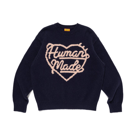 HUMAN MADE HEART KNIT SWEATER NY-A
