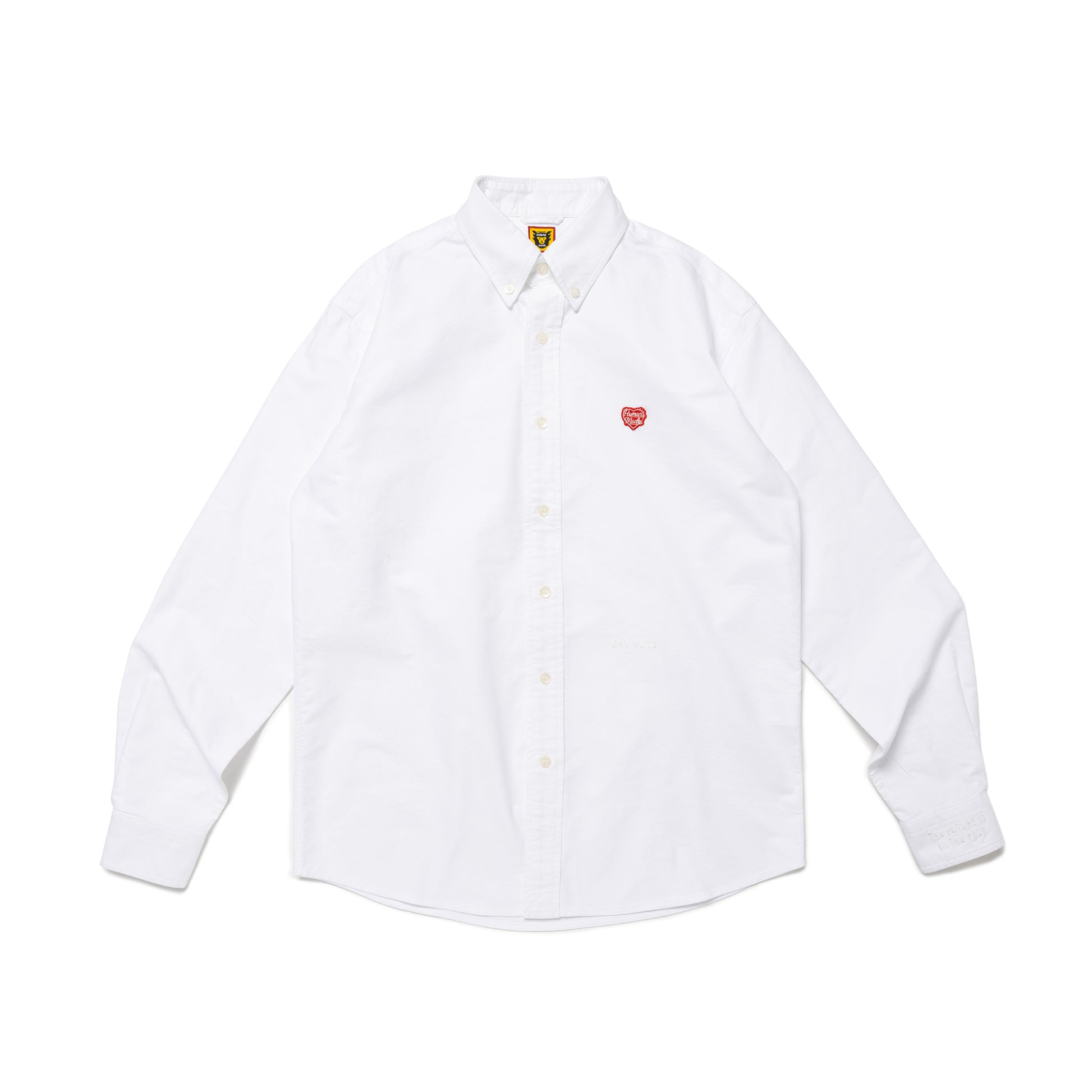 HUMAN MADE OXFORD BD L_S SHIRT WH-A