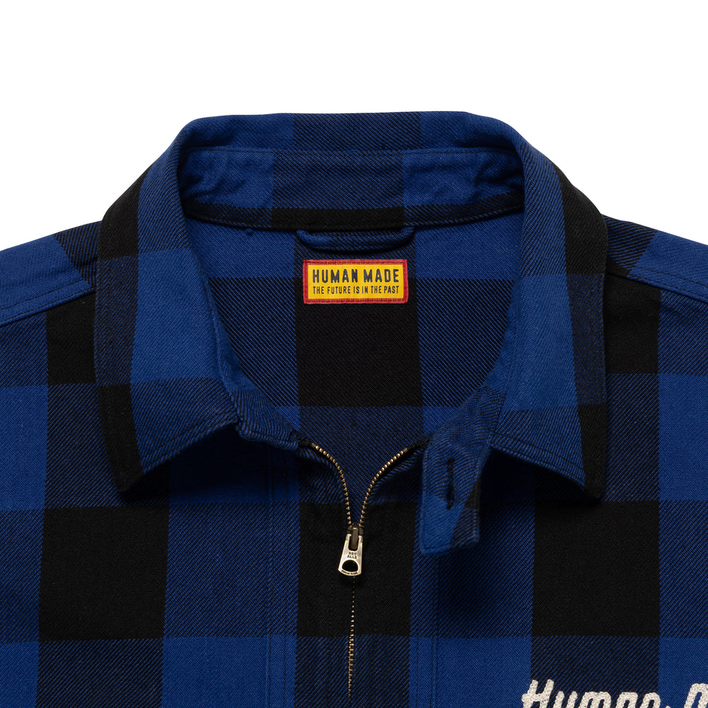 HUMAN MADE HM31-SH-009 CHECK HALF-ZIP SHIRT 1-C