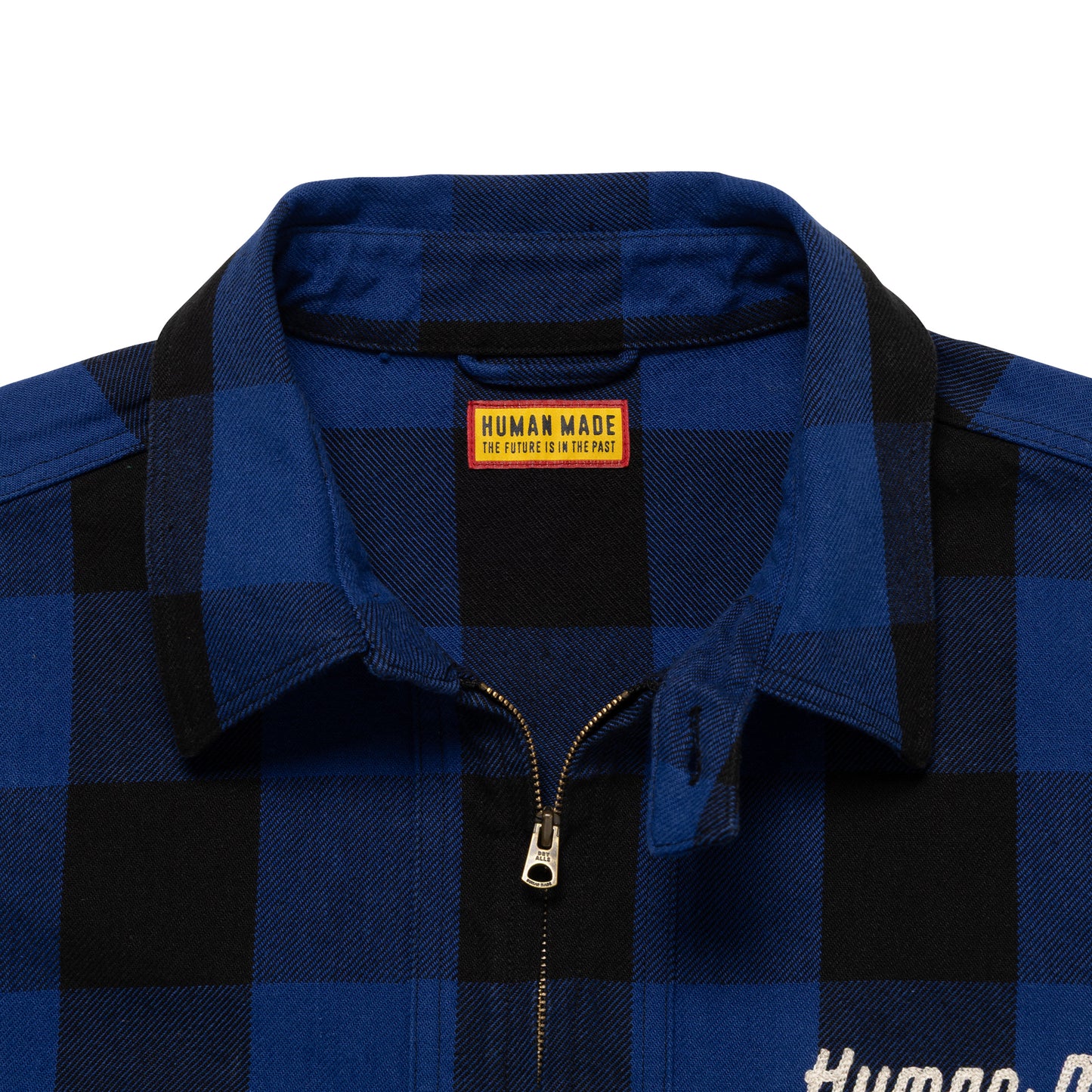 HUMAN MADE HM31-SH-009 CHECK HALF-ZIP SHIRT 1-C