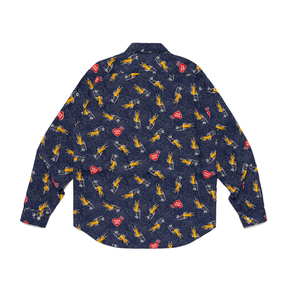 HUMAN MADE MR.PEANUT PRINTED SHIRT NY-B