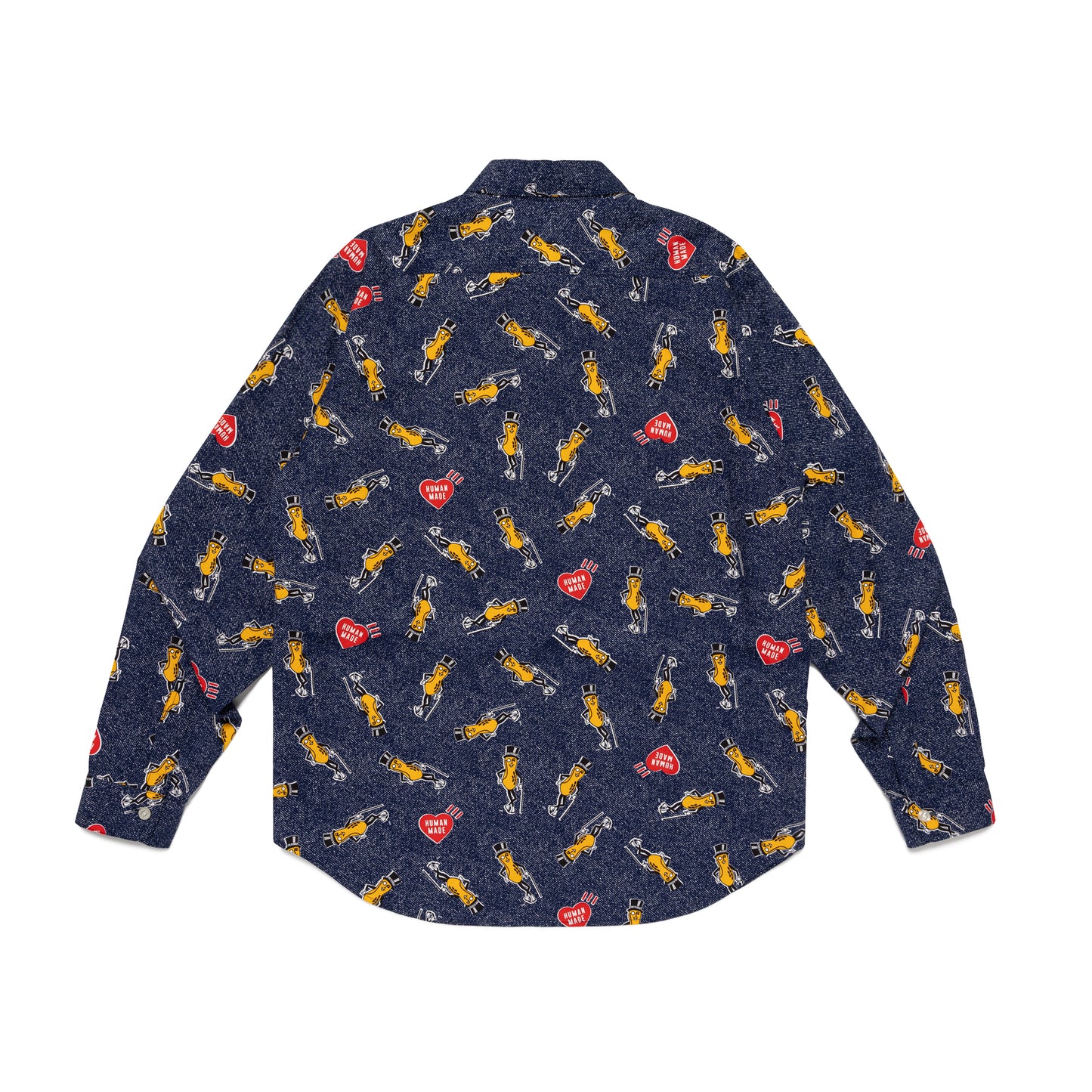 HUMAN MADE MR.PEANUT PRINTED SHIRT NY-B