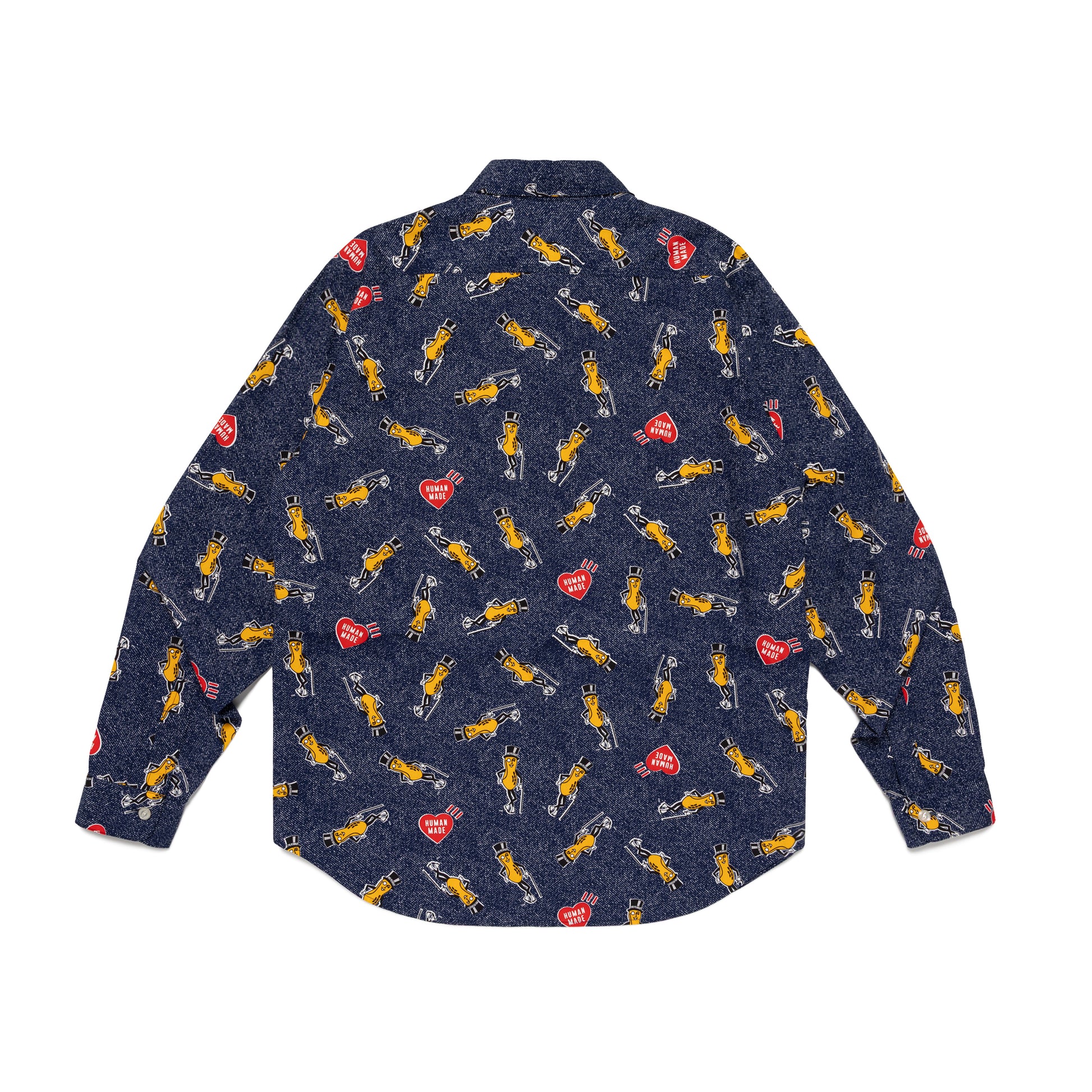 HUMAN MADE MR.PEANUT PRINTED SHIRT NY-B