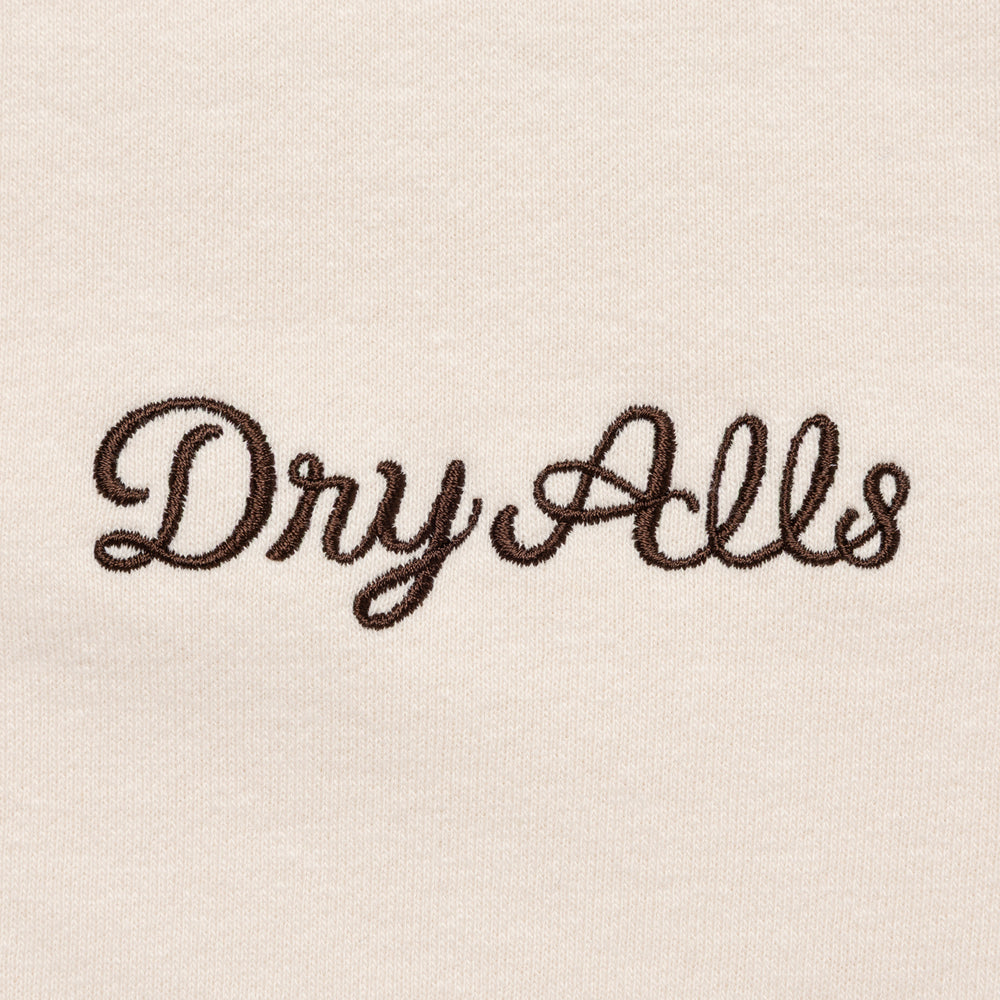 HUMAN MADE  HENLEY NECK SWEATSHIRT WH-D