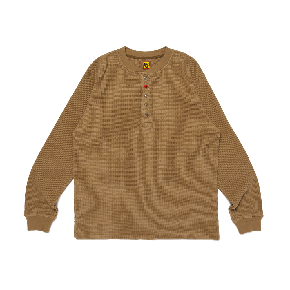 HUMAN MADE HENLEY NECK L_S SHIRT OD-A