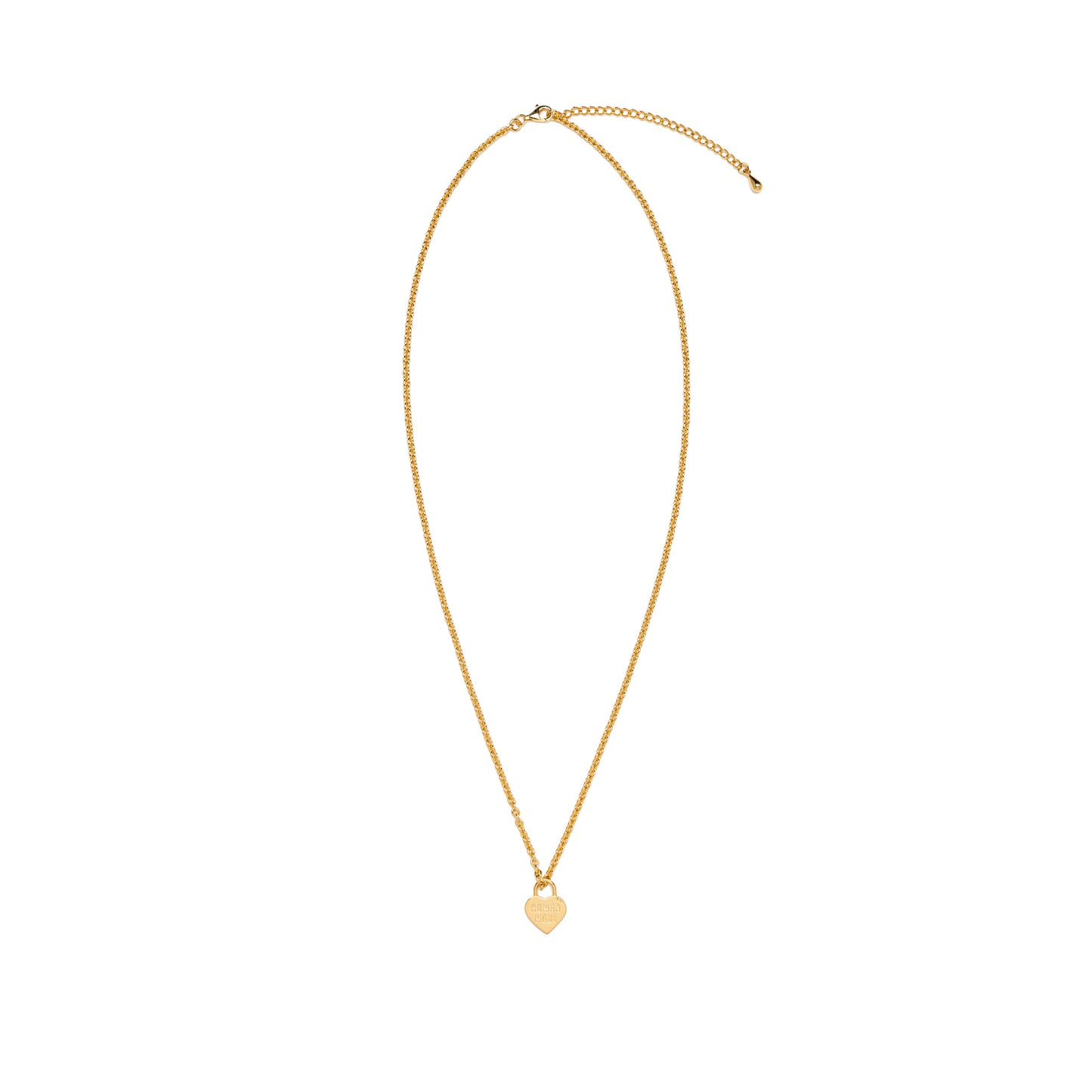 HUMAN MADE HEART SILVER NECKLACE GD-B