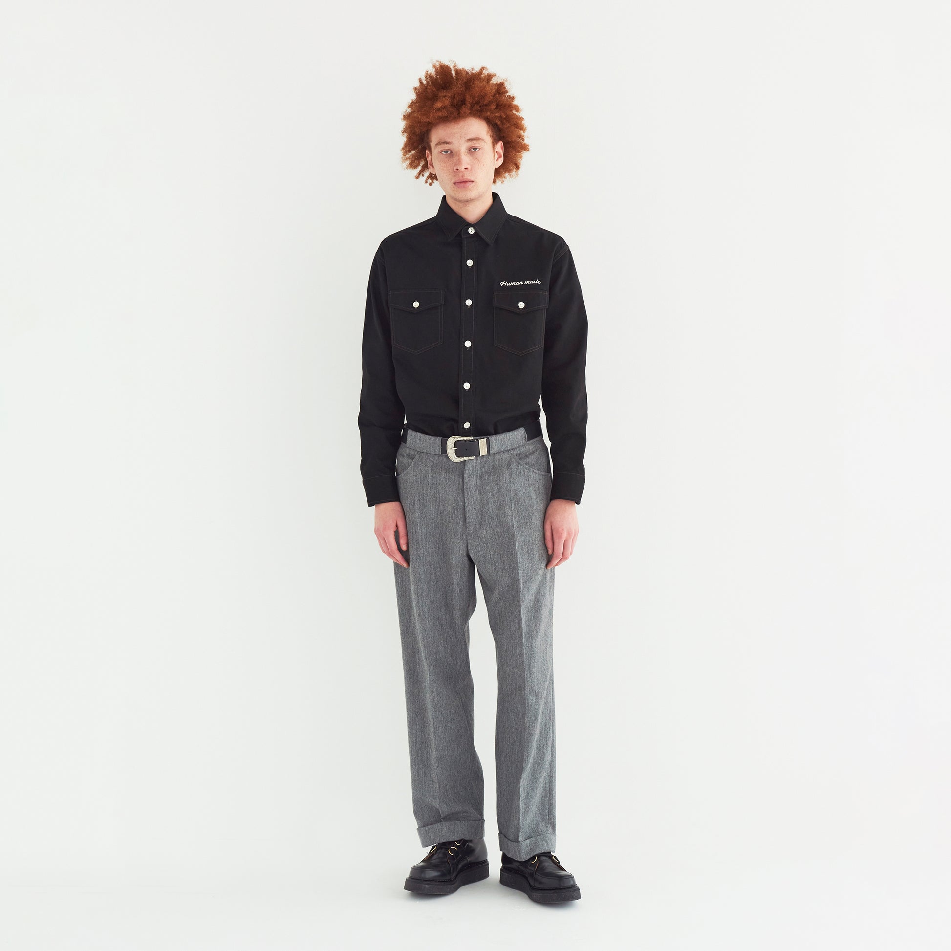 HUMAN MADE　　COTTON TWILL SHIRT