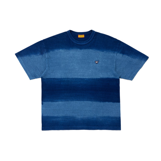HUMAN MADE INDIGO DYED STRIPED T-SHIRT IN-A