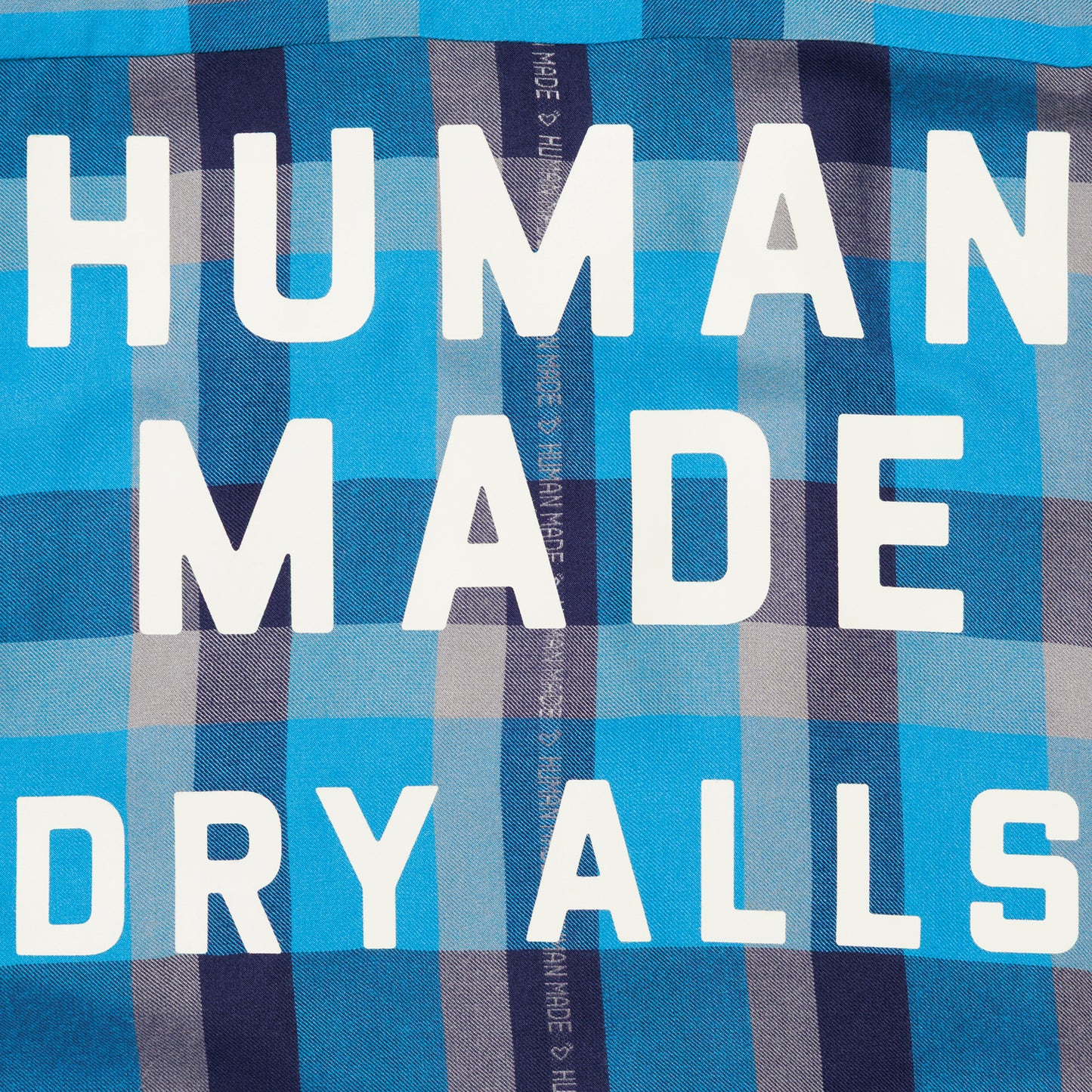 HUMAN MADE OPEN COLLAR CHECK SHIRT BL-E