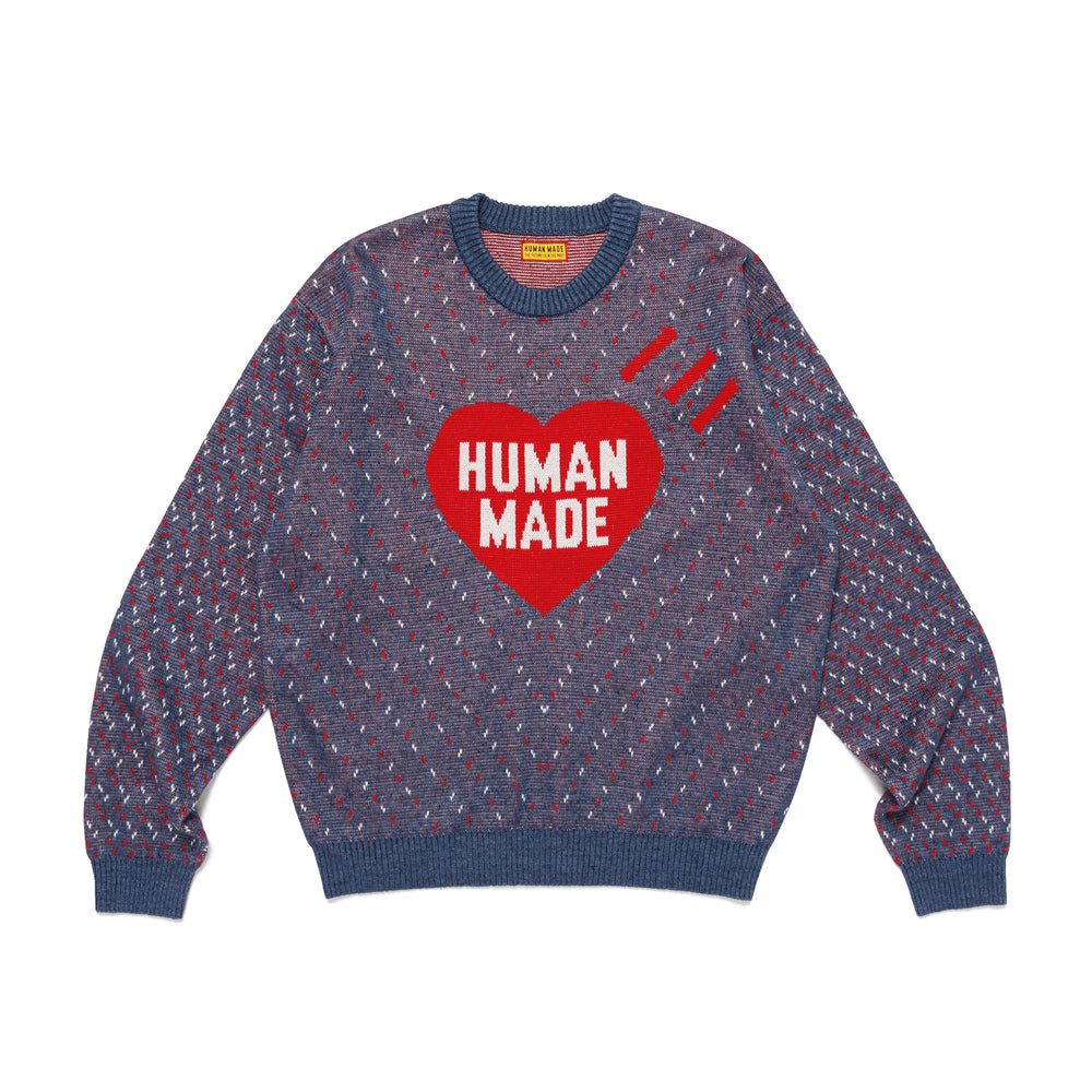 HUMAN MADE HEART KNIT SWEATER 1-A