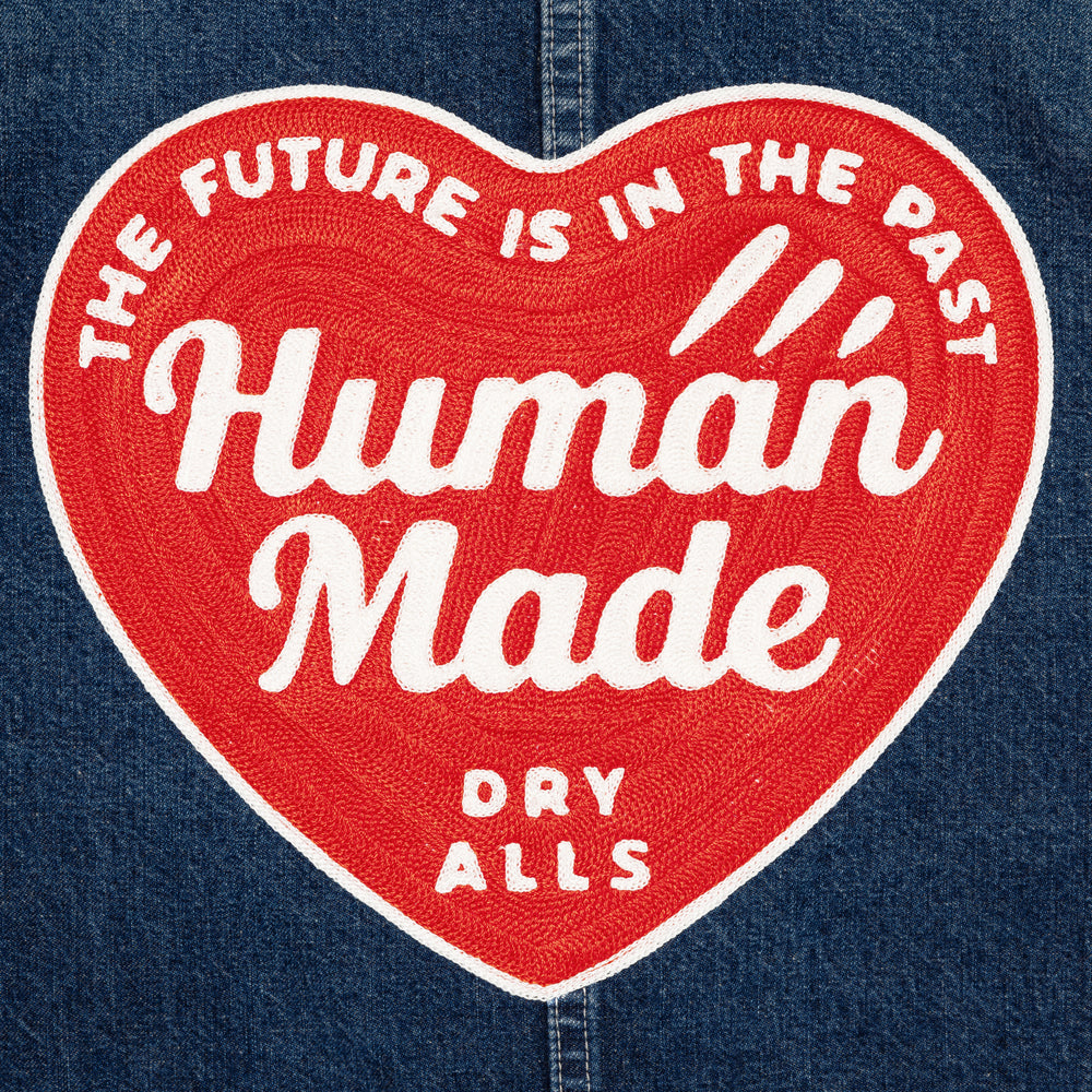 HUMAN MADE  DENIM COVERALL JACKET FUTURE IN -E