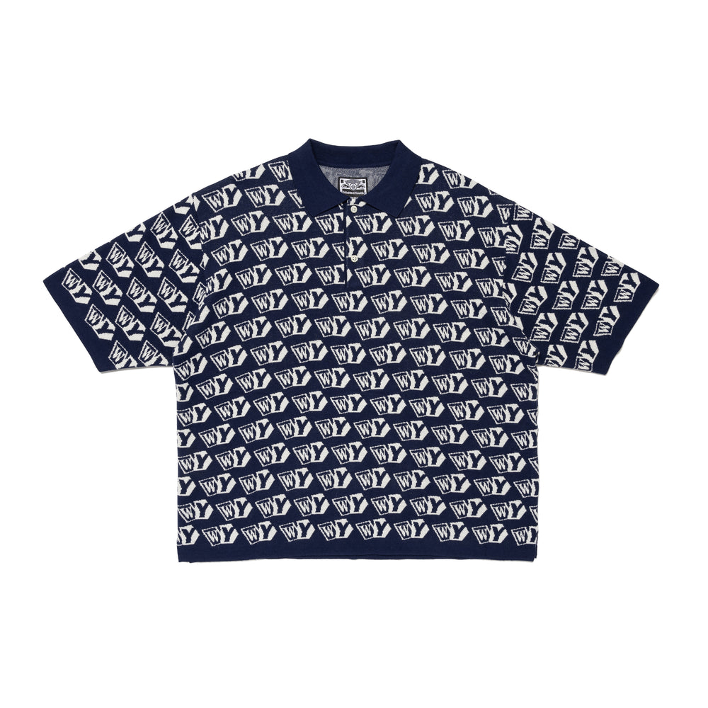 Wasted Youth KNIT POLO S/S BK-A