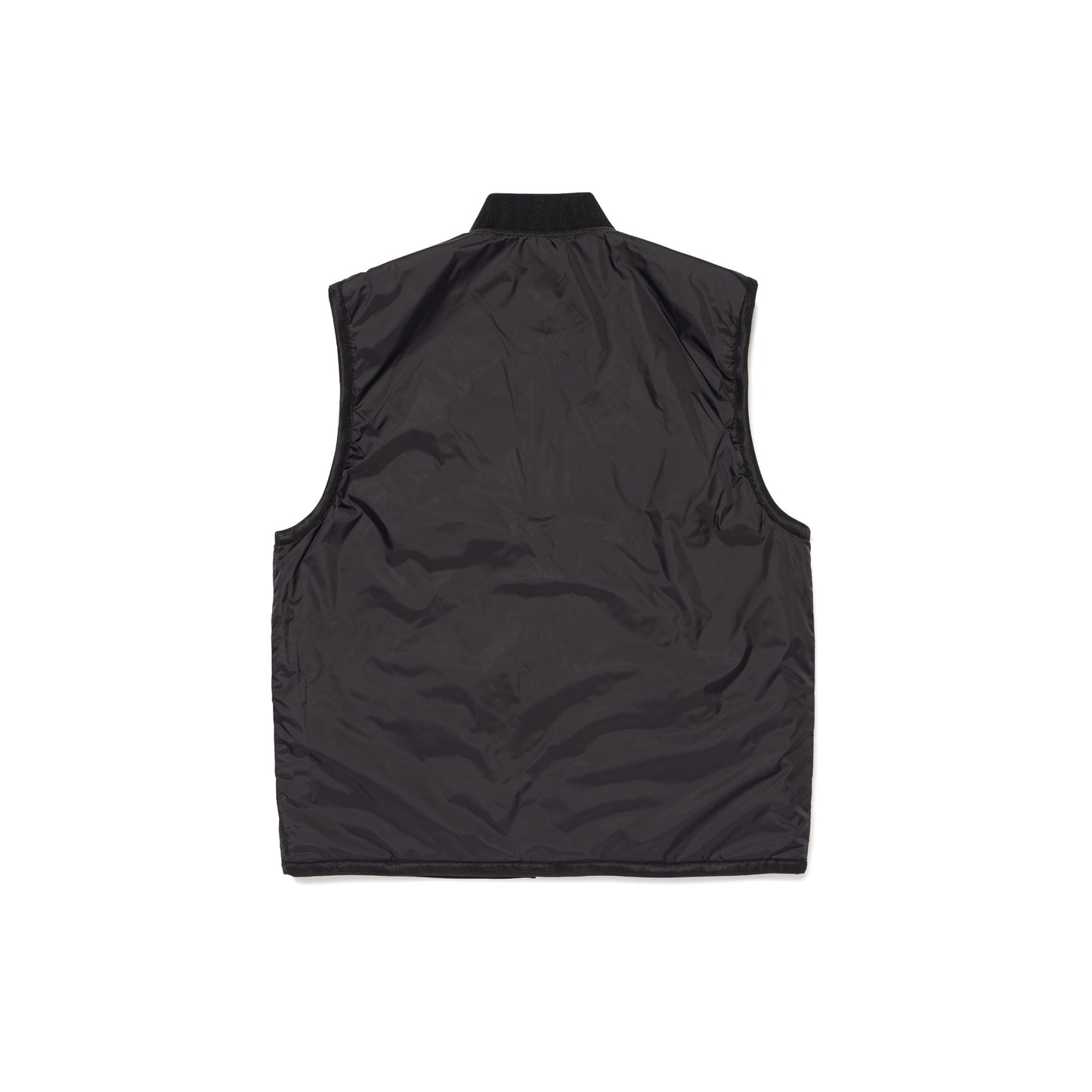 WASTED YOUTH QUILTED PUFF REVERSIBLE VEST BK-D