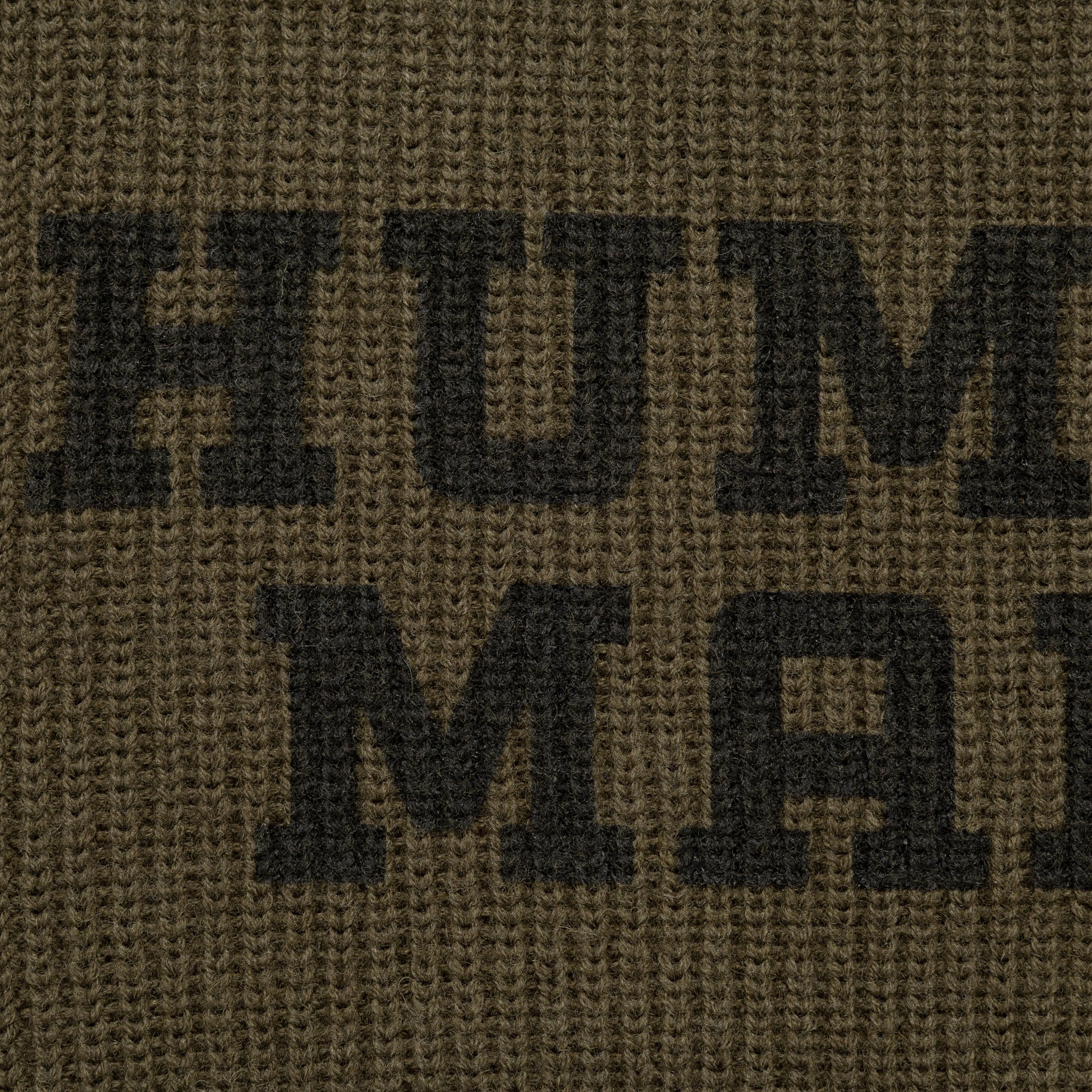 HUMAN MADE  MOC NECK KNIT SWEATER OD-D