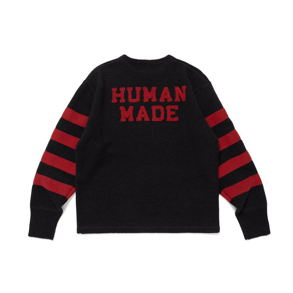 HUMAN MADE SPORTS KNIT SWEATER BK-B