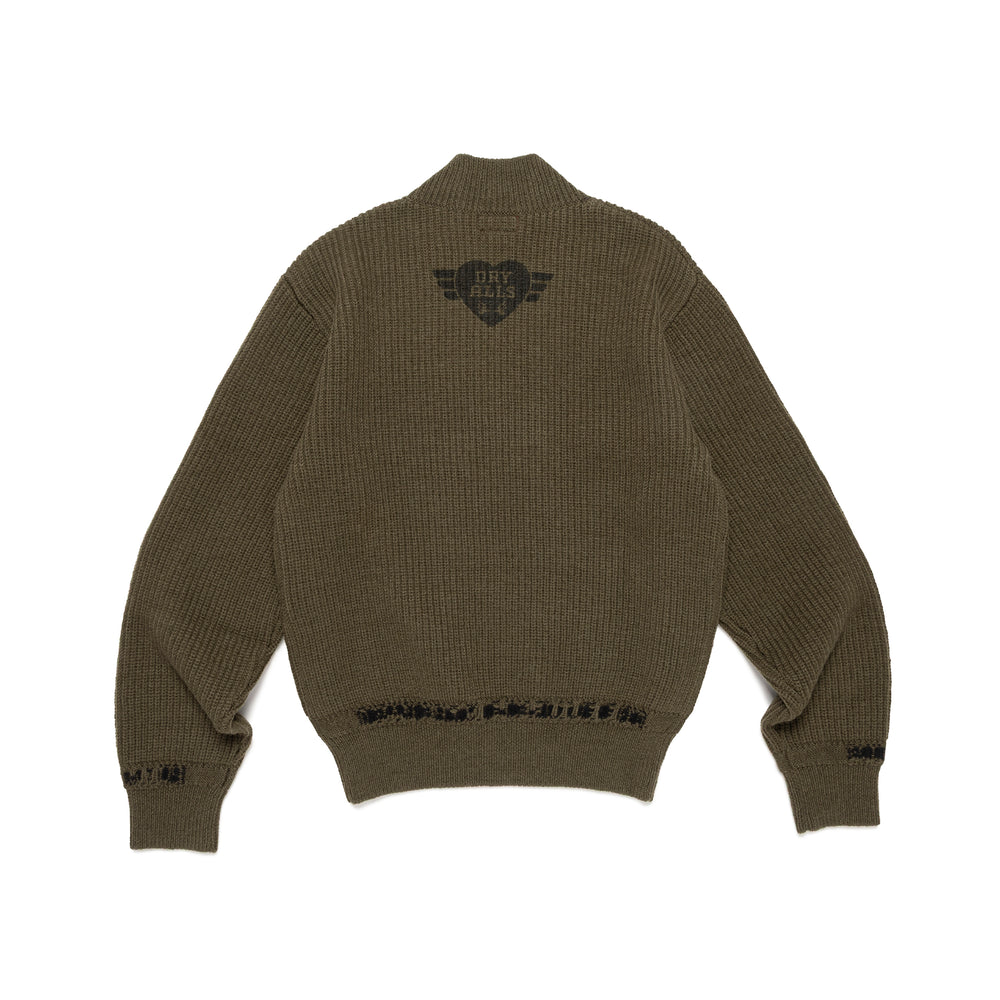 HUMAN MADE MOC NECK KNIT SWEATEROD-B