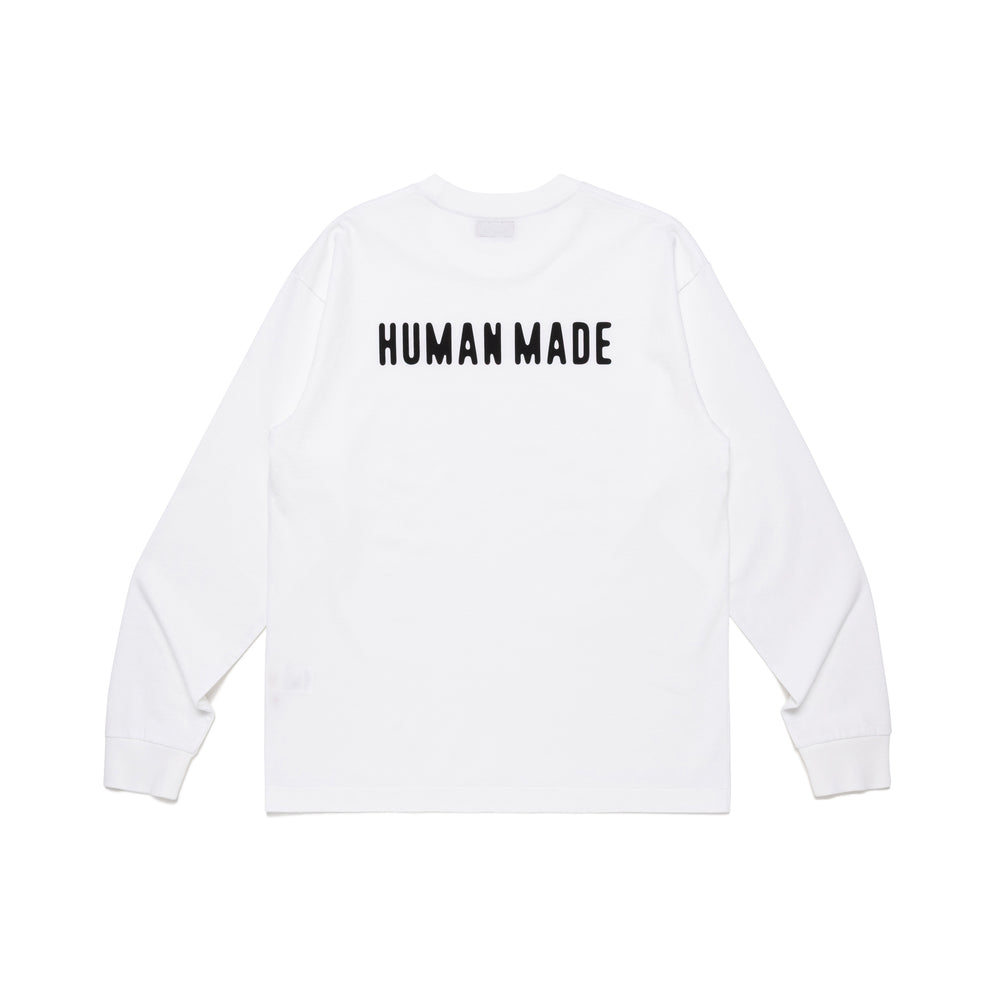 HUMAN MADE HEART BADGE LS T-SHIRT WH-B