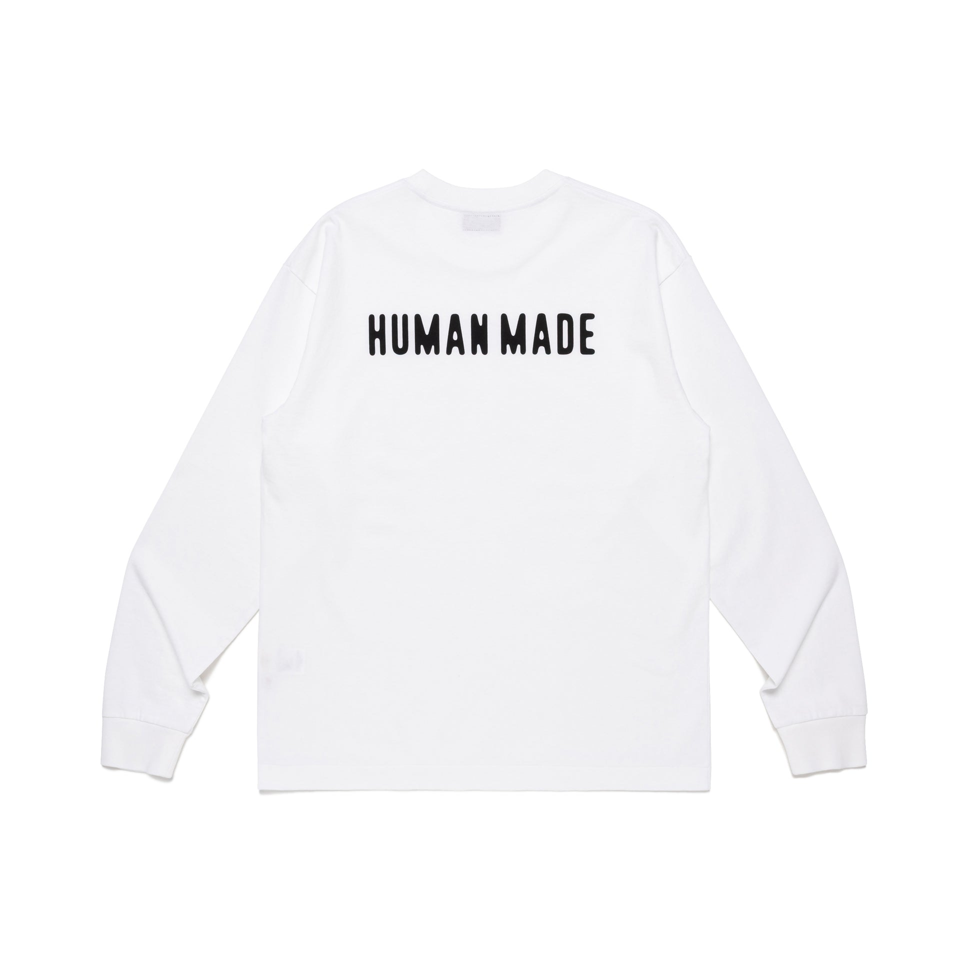 HUMAN MADE HEART BADGE LS T-SHIRT WH-B