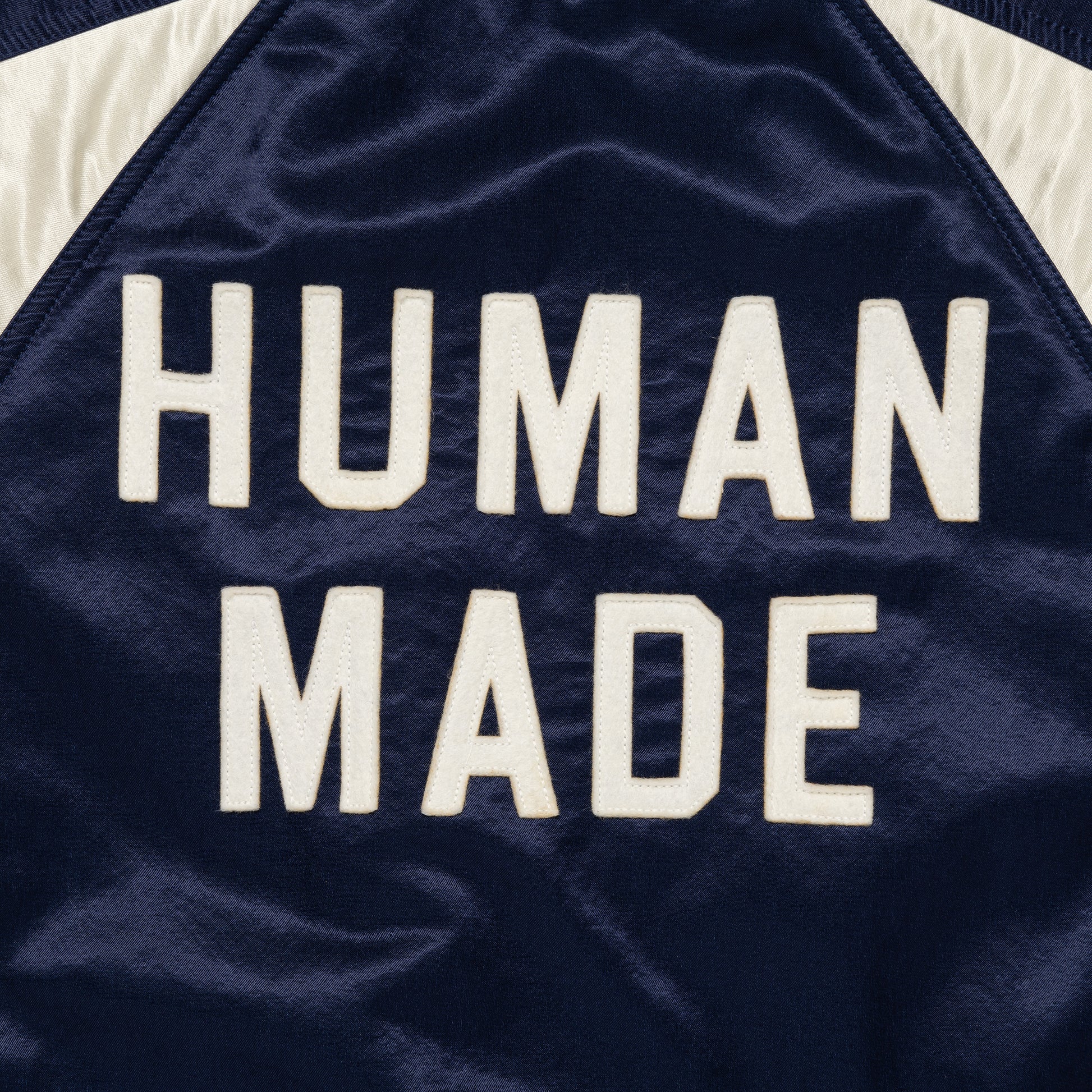 HUMAN MADE SATIN VARSITY JACKET NY-D