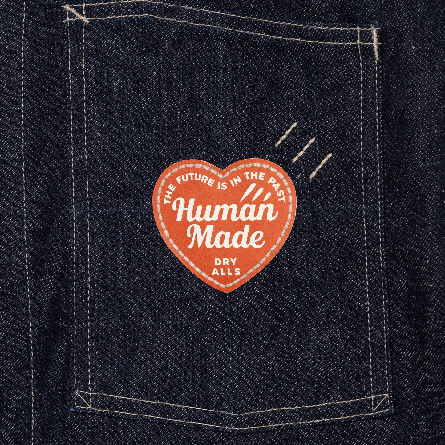 HUMAN MADE  DENIM COVERALL JACKET PAST IN -C