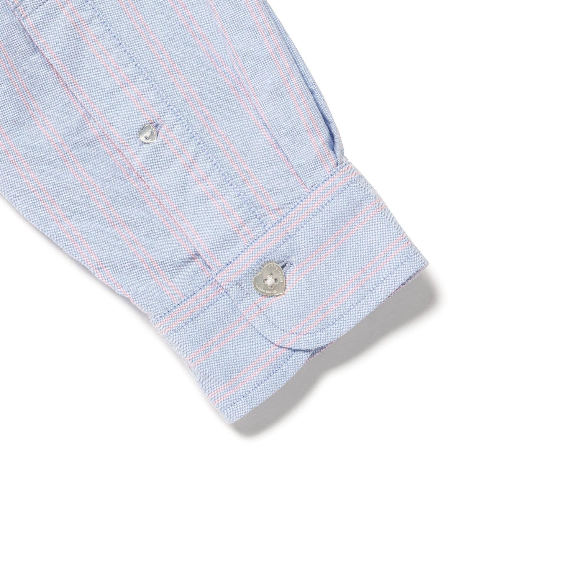 HUMAN MADE STRIPED OXFORD BD LS SHIRT BL-G