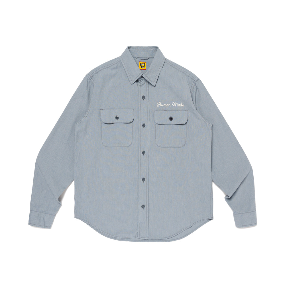 HUMAN MADE SALT & PEPPER WORK SHIRT BL-A