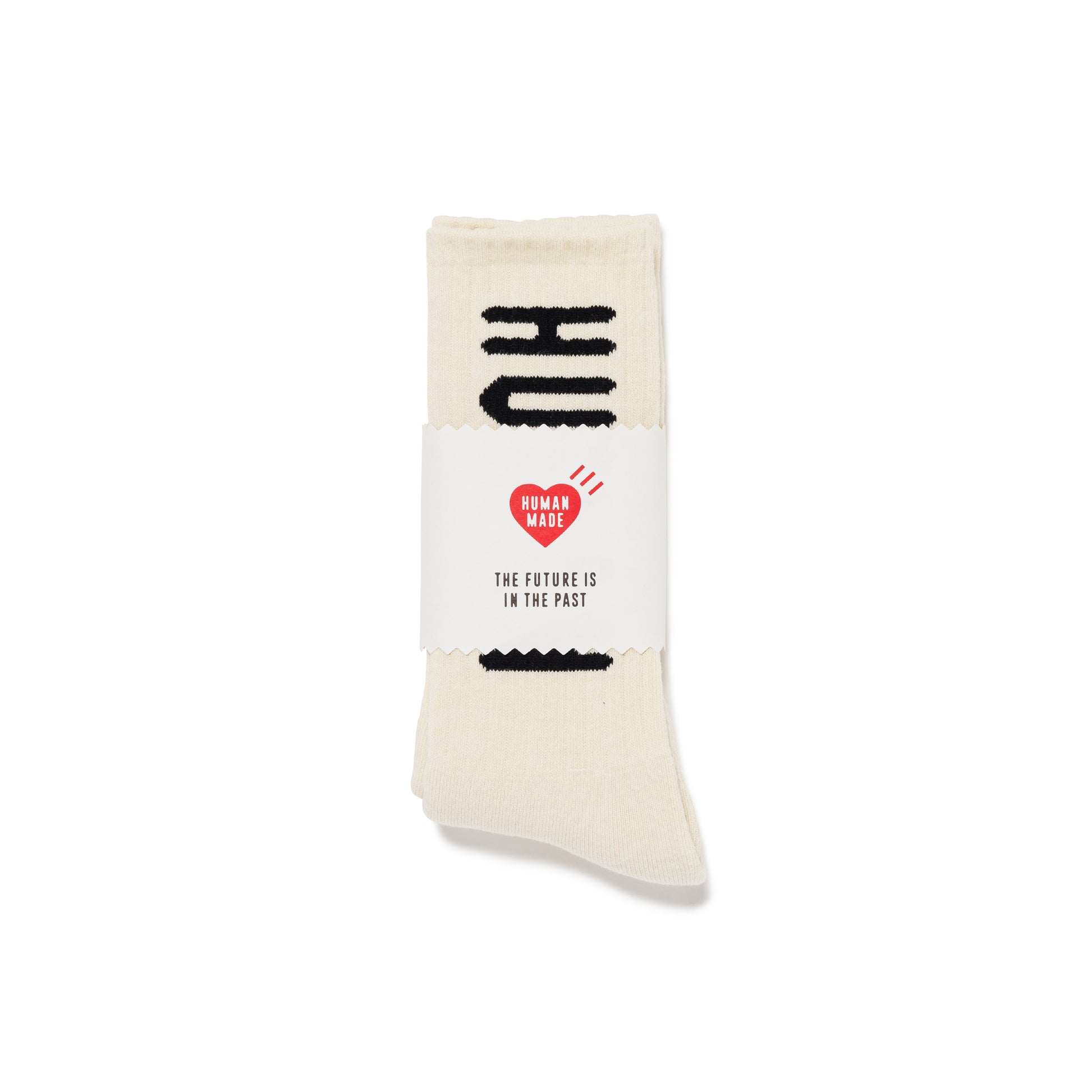 HUMAN MADE HM LOGO SOCKS WH-C