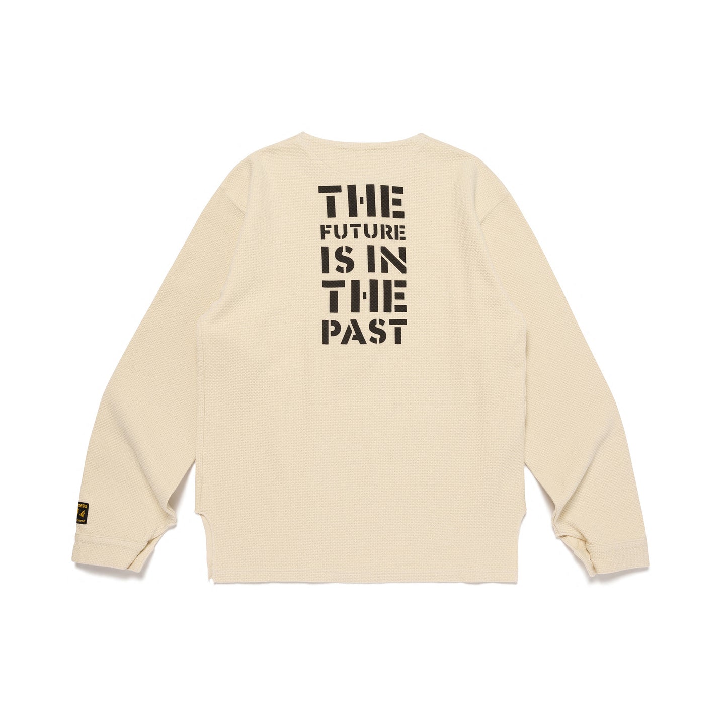 HUMAN MADE  HENLEY NECK L/S T-SHIRT WH-B