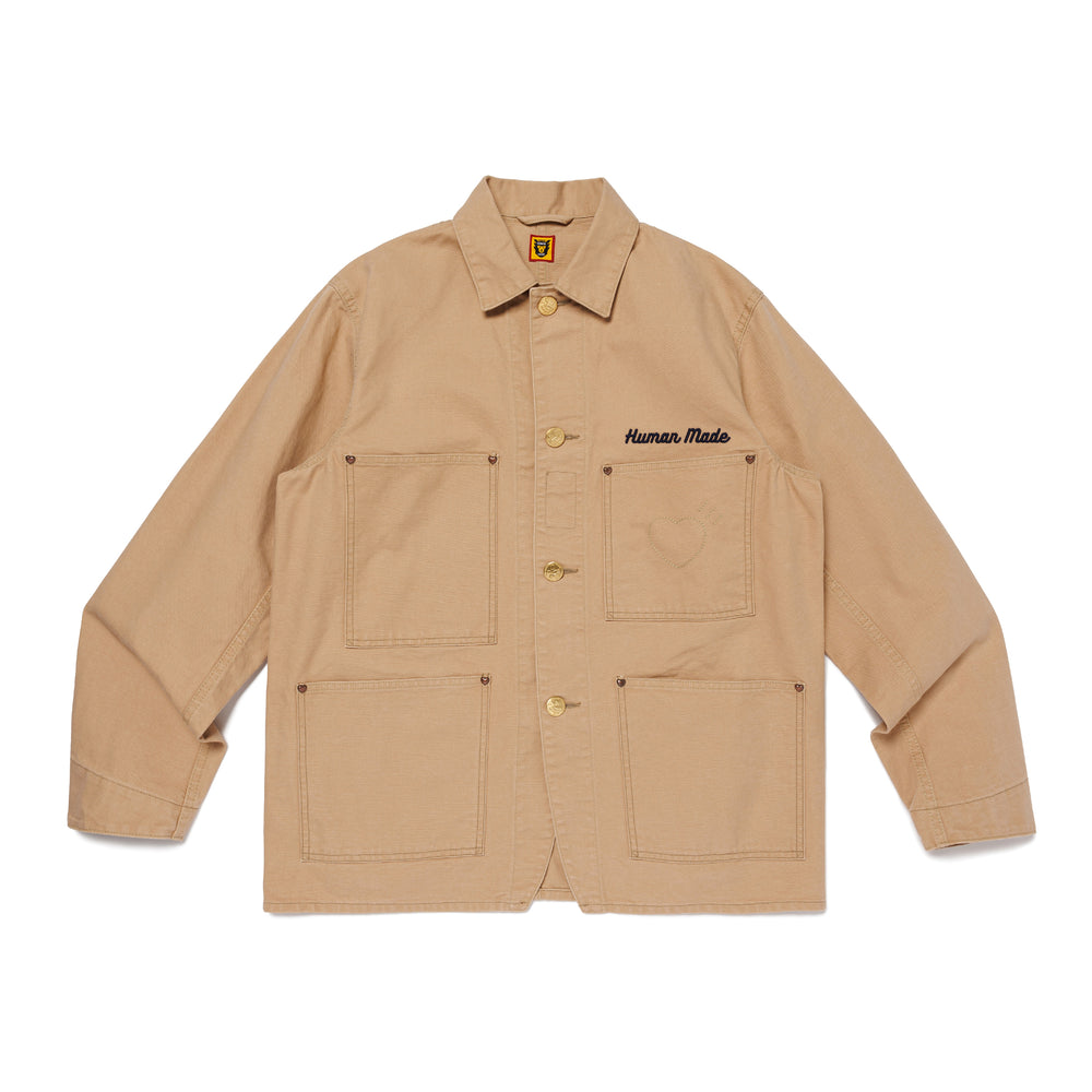 HUMAN MADE WASHED DUCK COVERALL JACKET BE-A