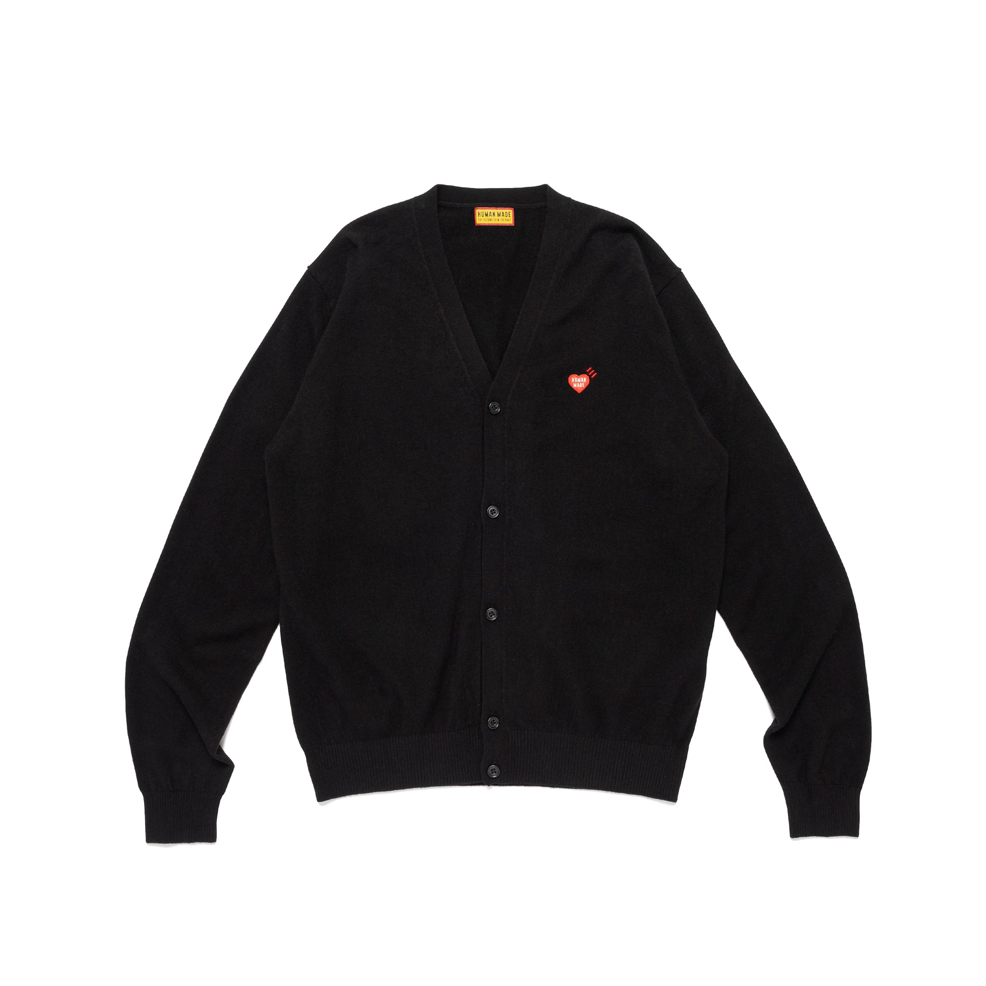 HUMAN MADE HEART BADGE KNIT CARDIGAN BK-A