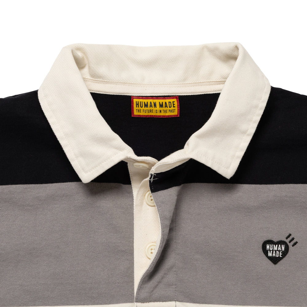 HUMAN MADE RUGBY SHIRT BK-C