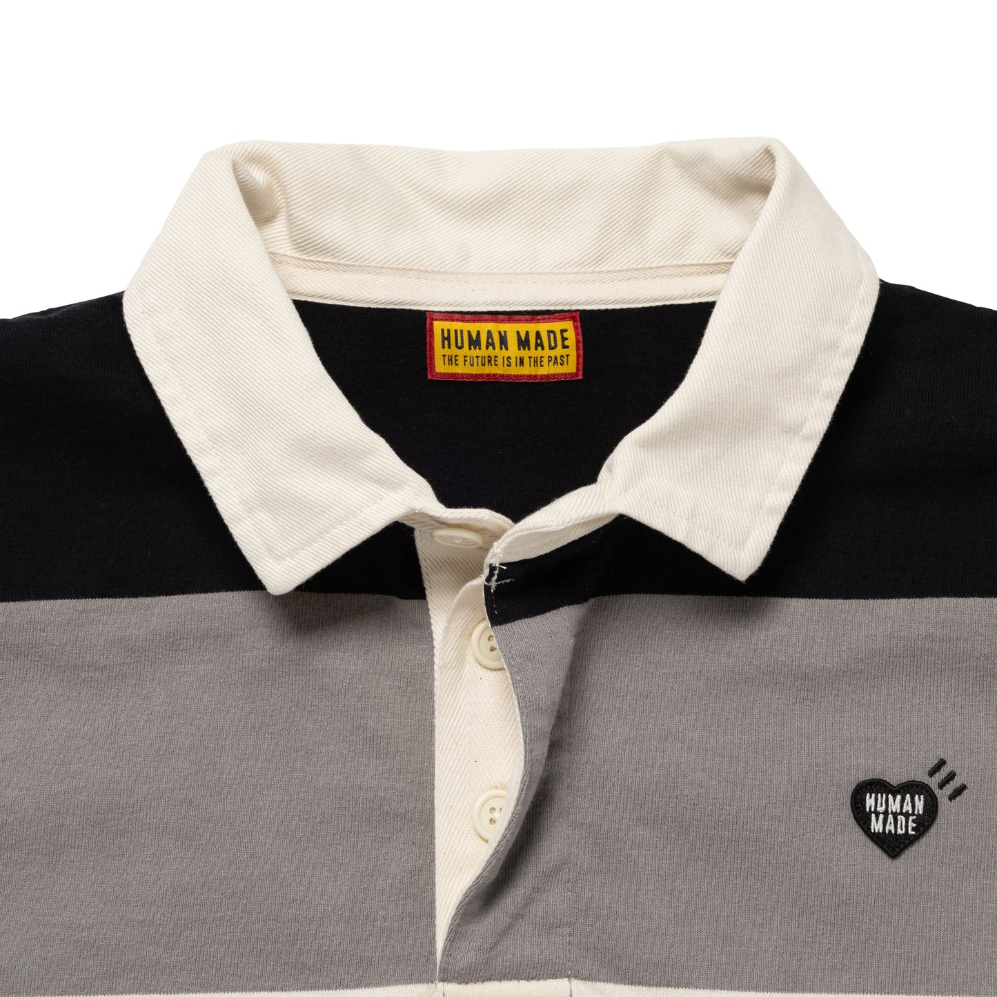 HUMAN MADE RUGBY SHIRT BK-C