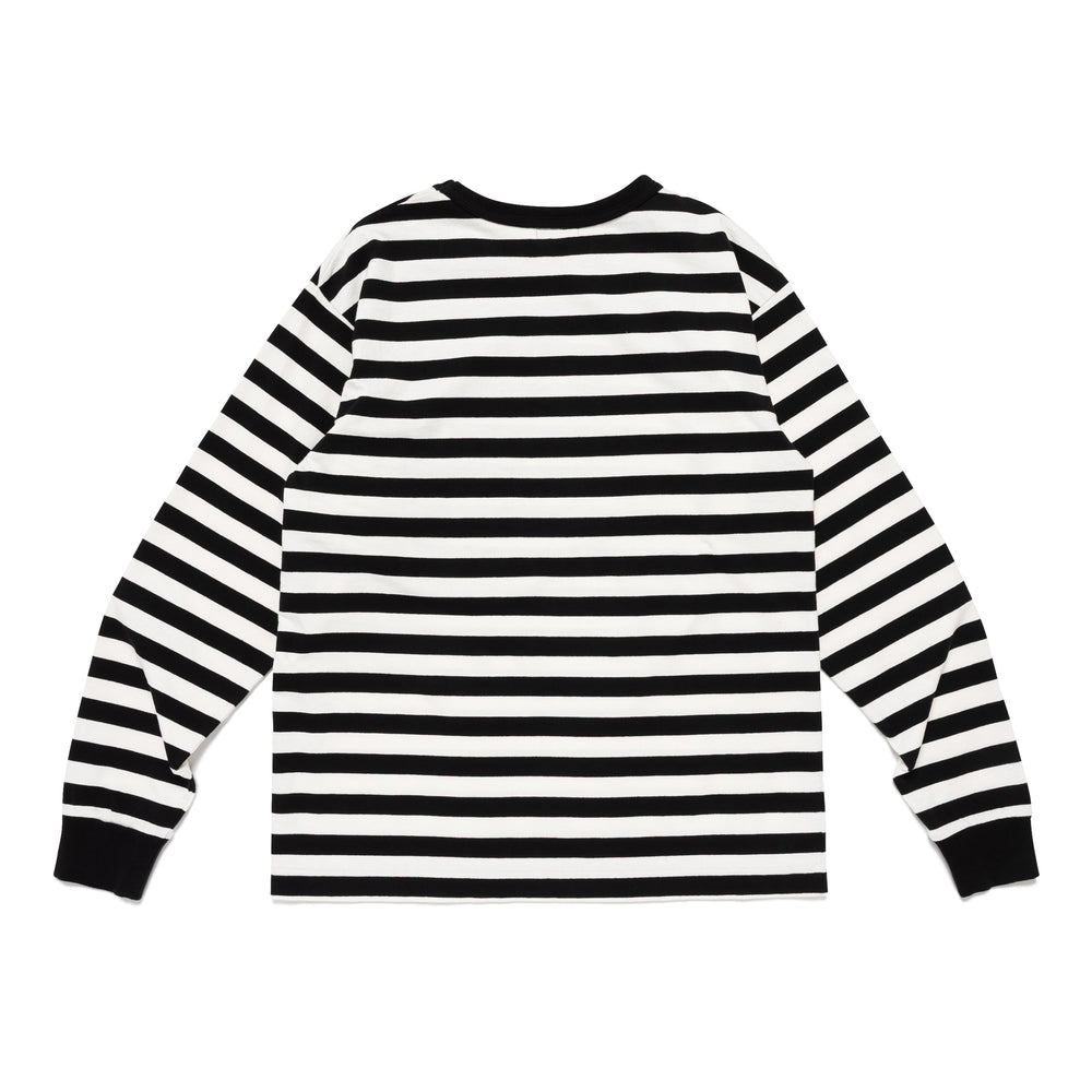 HUMAN MADE  STRIPED L/S T-SHIRT WH-B