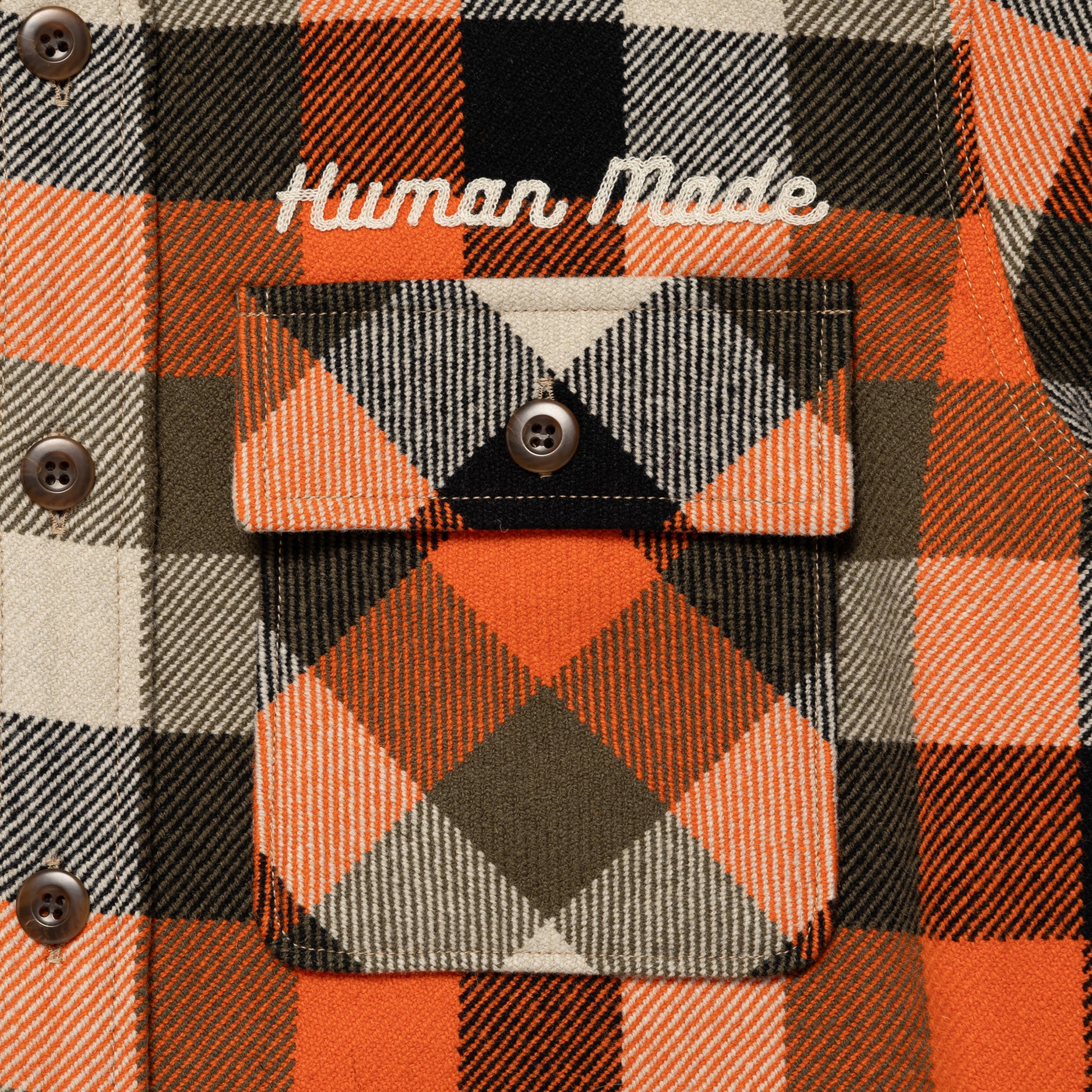 HUMAN MADE WOOL CHECK SHIRT JACKET OG-C