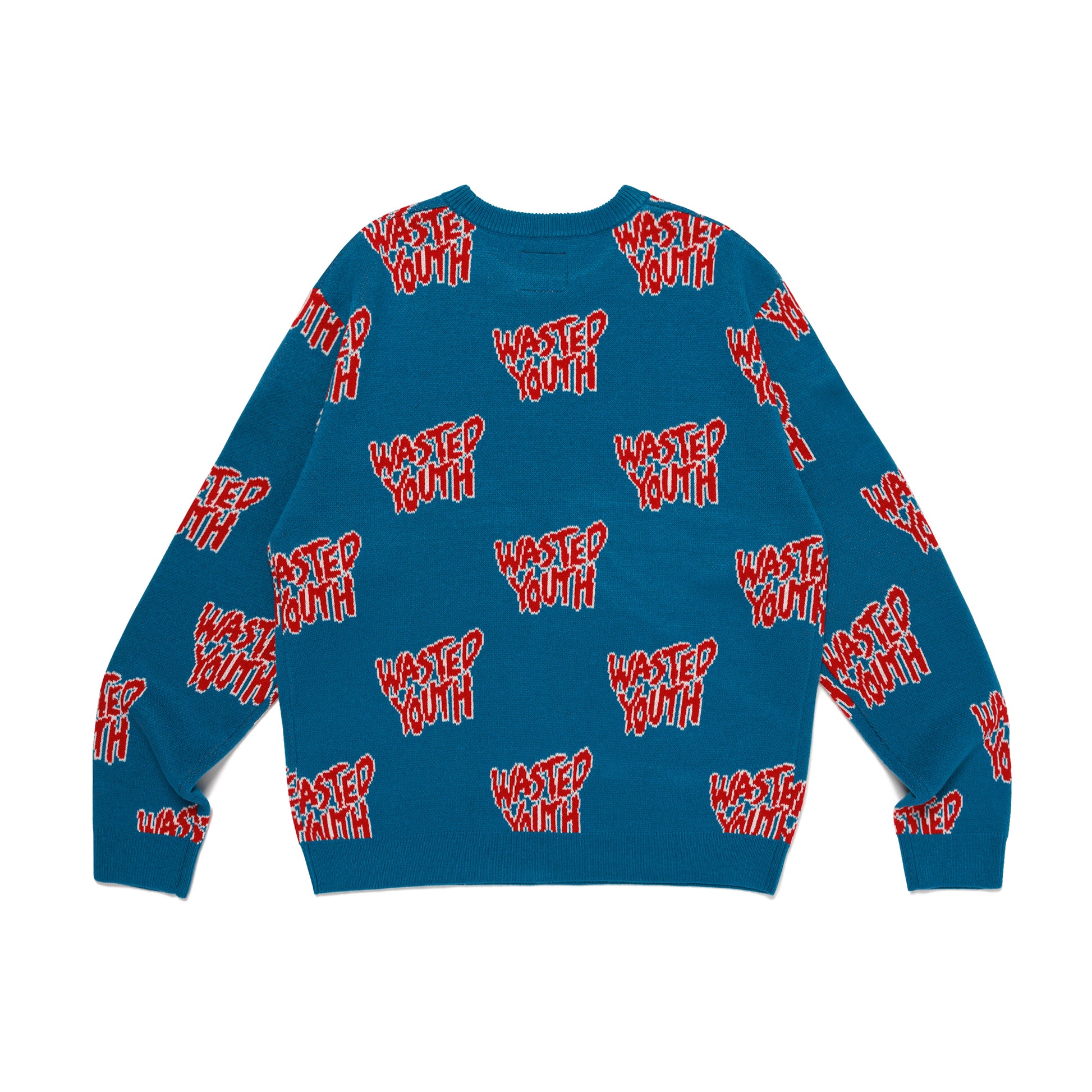 WASTED YOUTH KNIT SWEATER BL-B