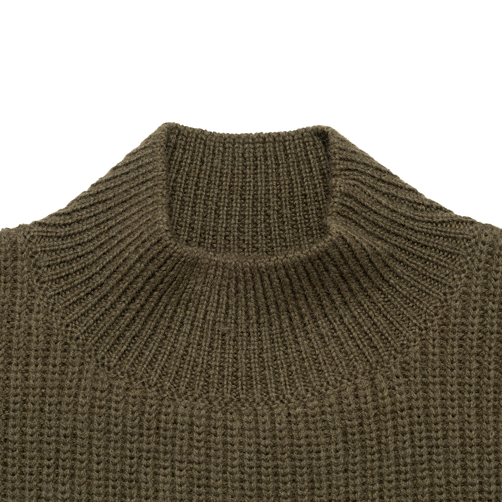 HUMAN MADE  MOC NECK KNIT SWEATER OD-C