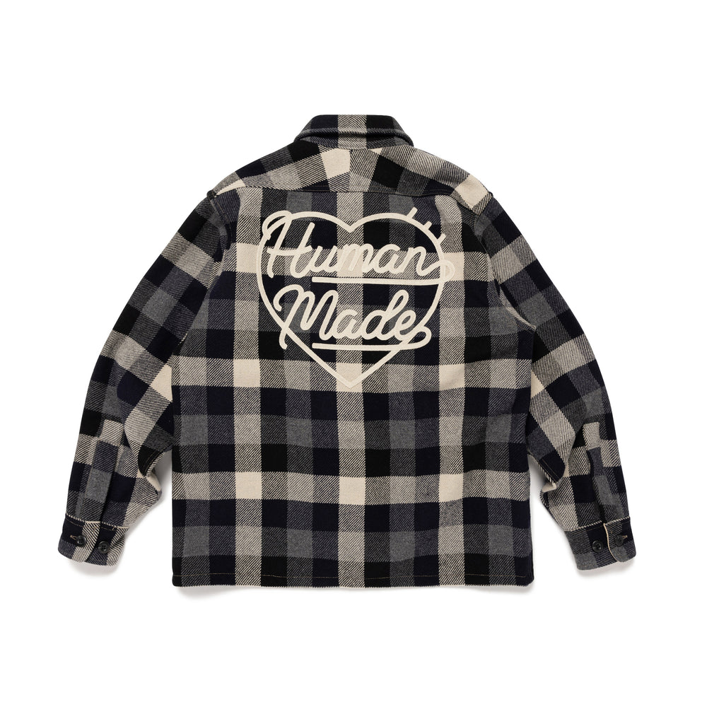 HUMAN MADE WOOL CHECK SHIRT JACKET BK-B