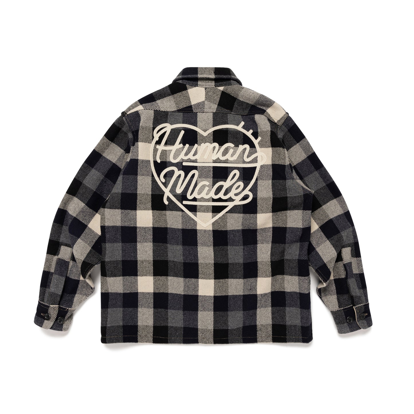 HUMAN MADE WOOL CHECK SHIRT JACKET BK-B